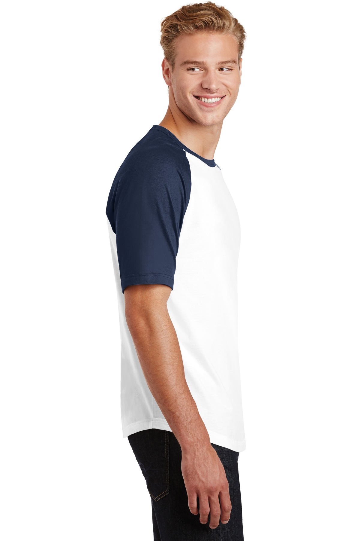 Sport-Tek Short Sleeve Colorblock Raglan Jersey. T201 8