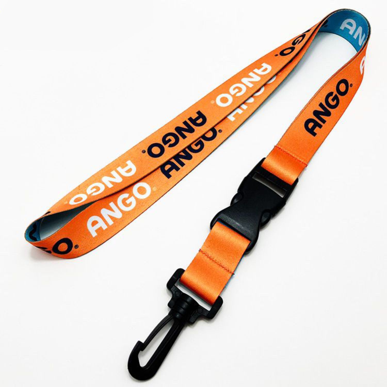 3/4" Dye-Sublimated Lanyard with Plastic J-Hook and Swivel 2