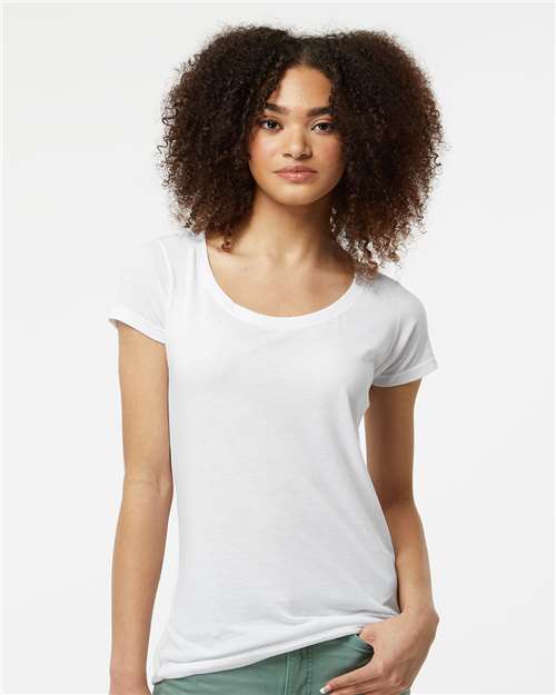 Women's Poly-Rich Scoop Neck T-Shirt - 243 22