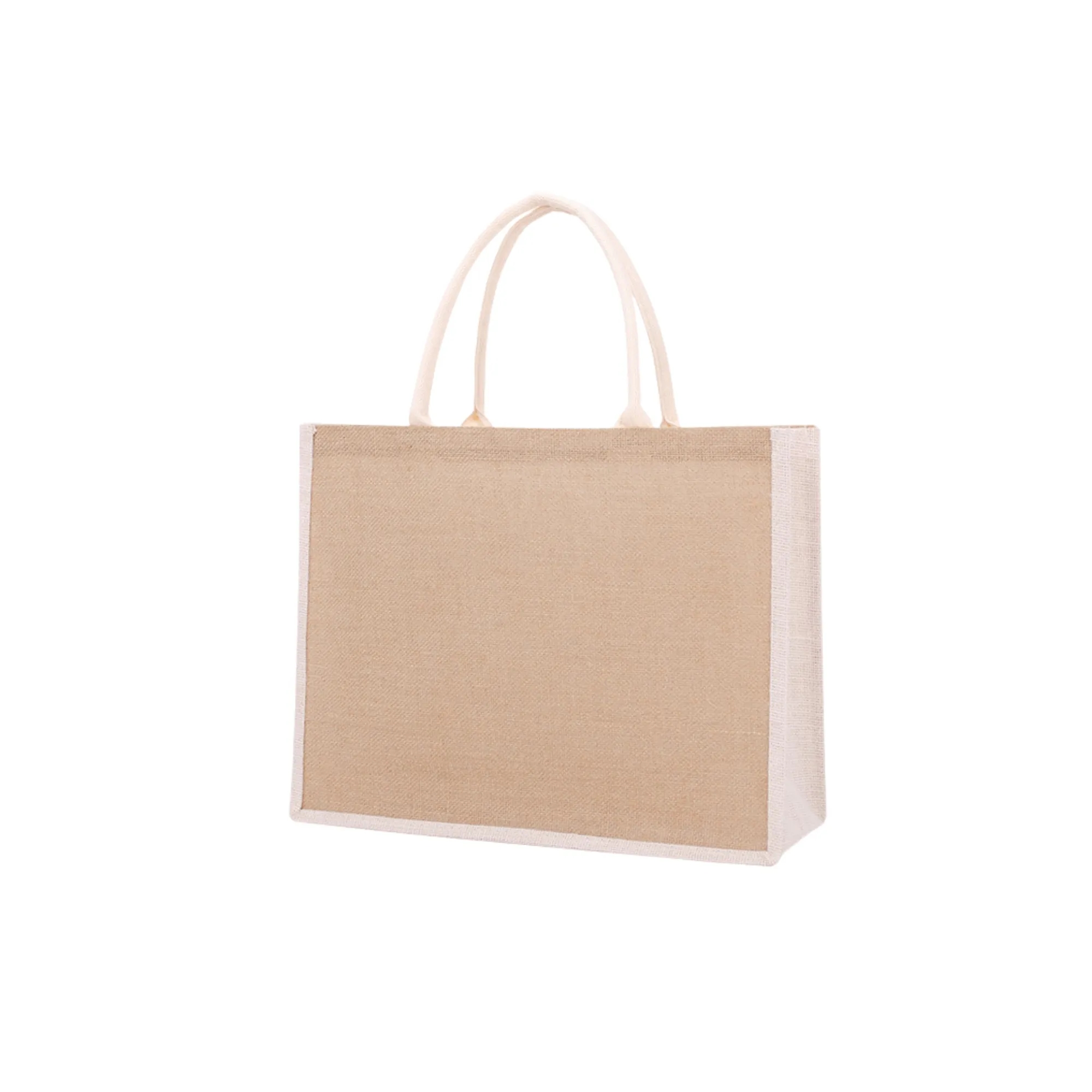 Premium Jute Tote Bage, custom tote bag with logo imprint 2