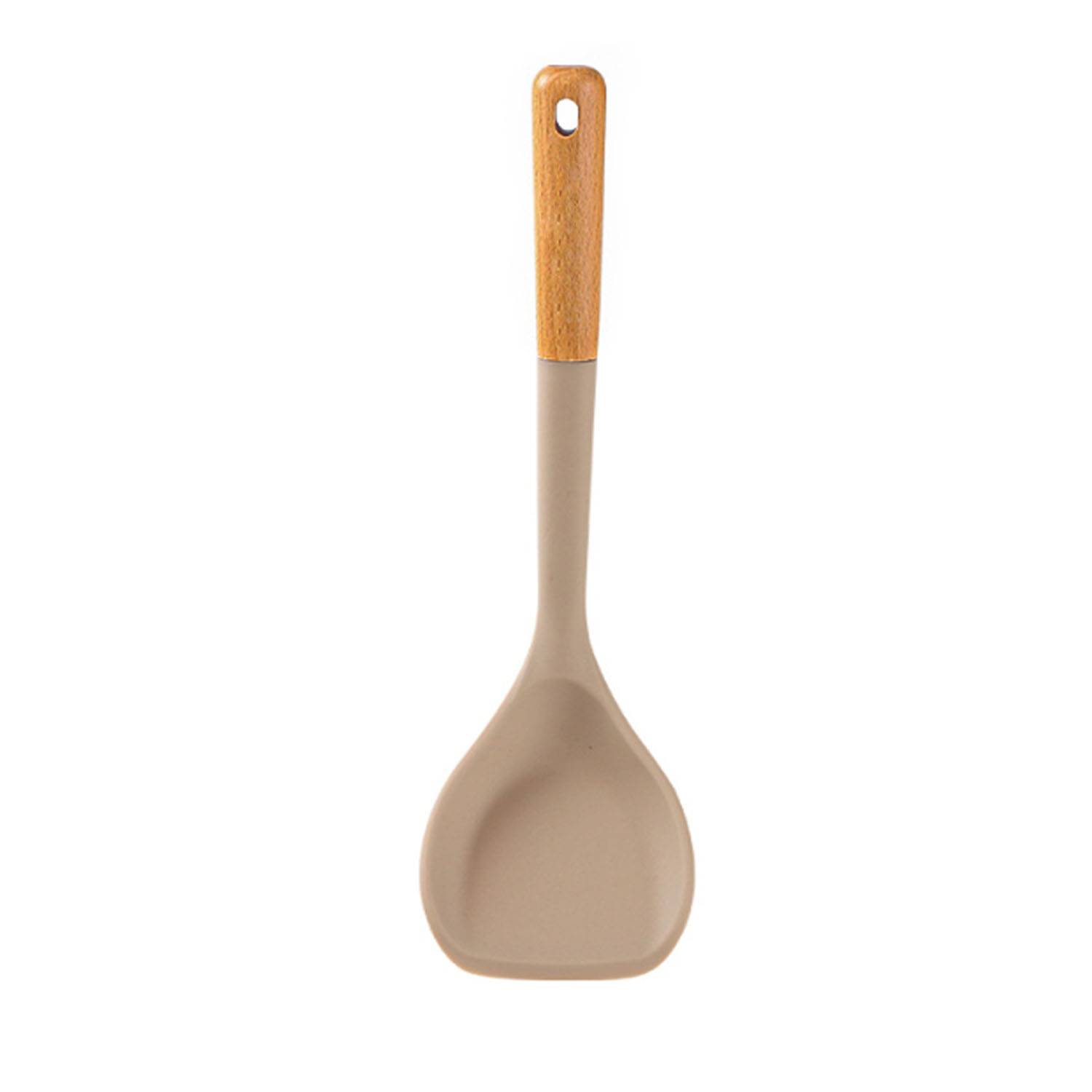 7Pcs Silicone Kitchen Utensils Set w/ Wooden Handle 3