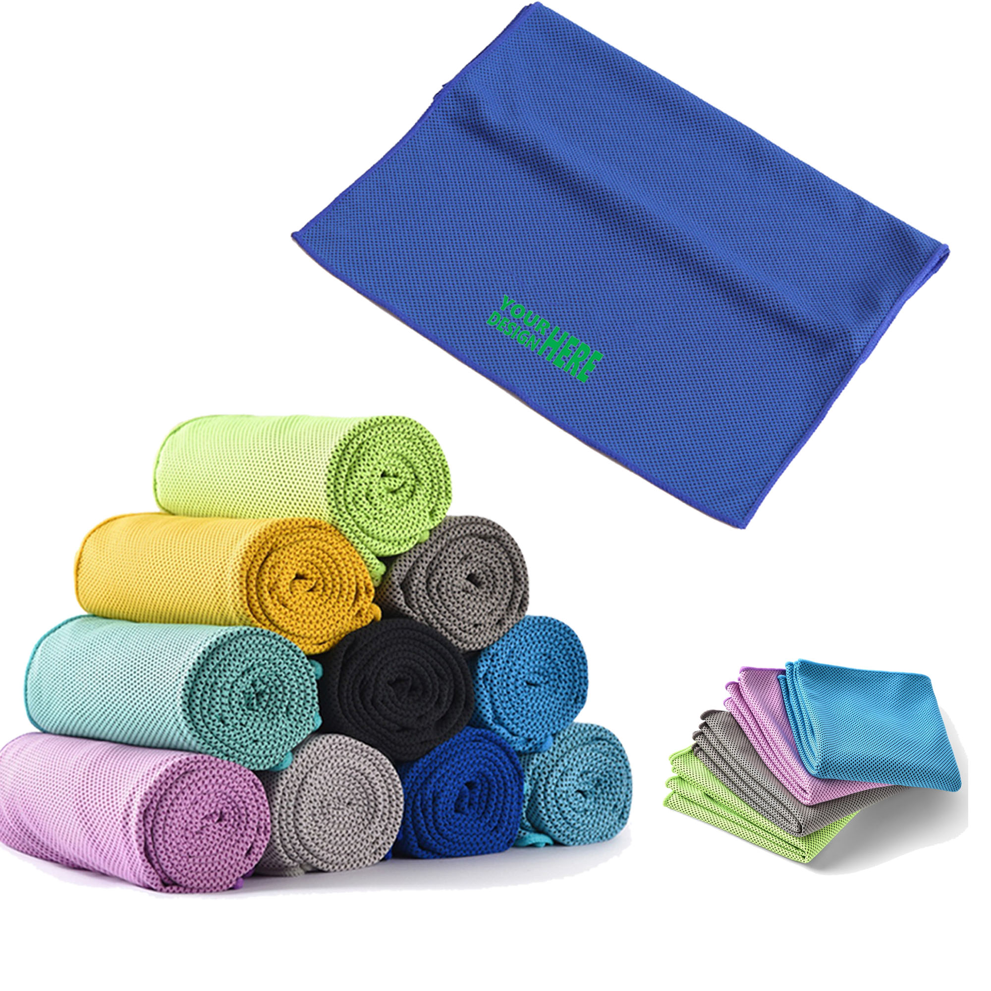 35.5"x 11.8" Custom Quick Dry Cooling Ice Towel 1