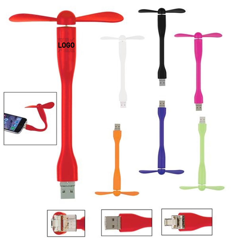 Flexible Plastic Fan With Usb Cable