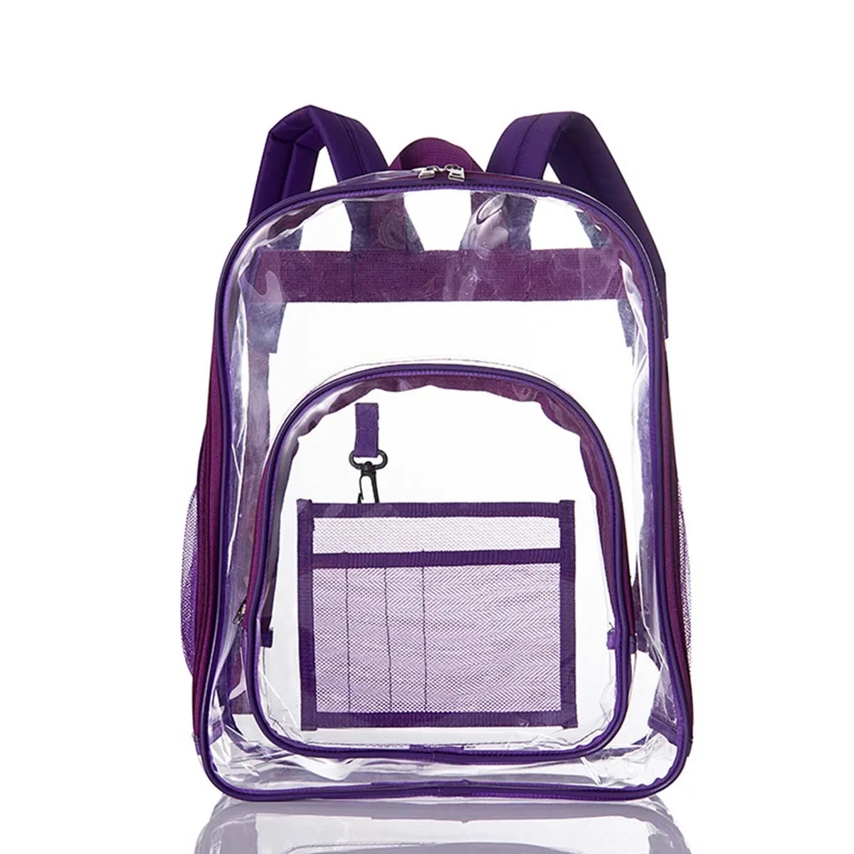 Custom Stadium approved Large Capacity Clear Backpacks 6