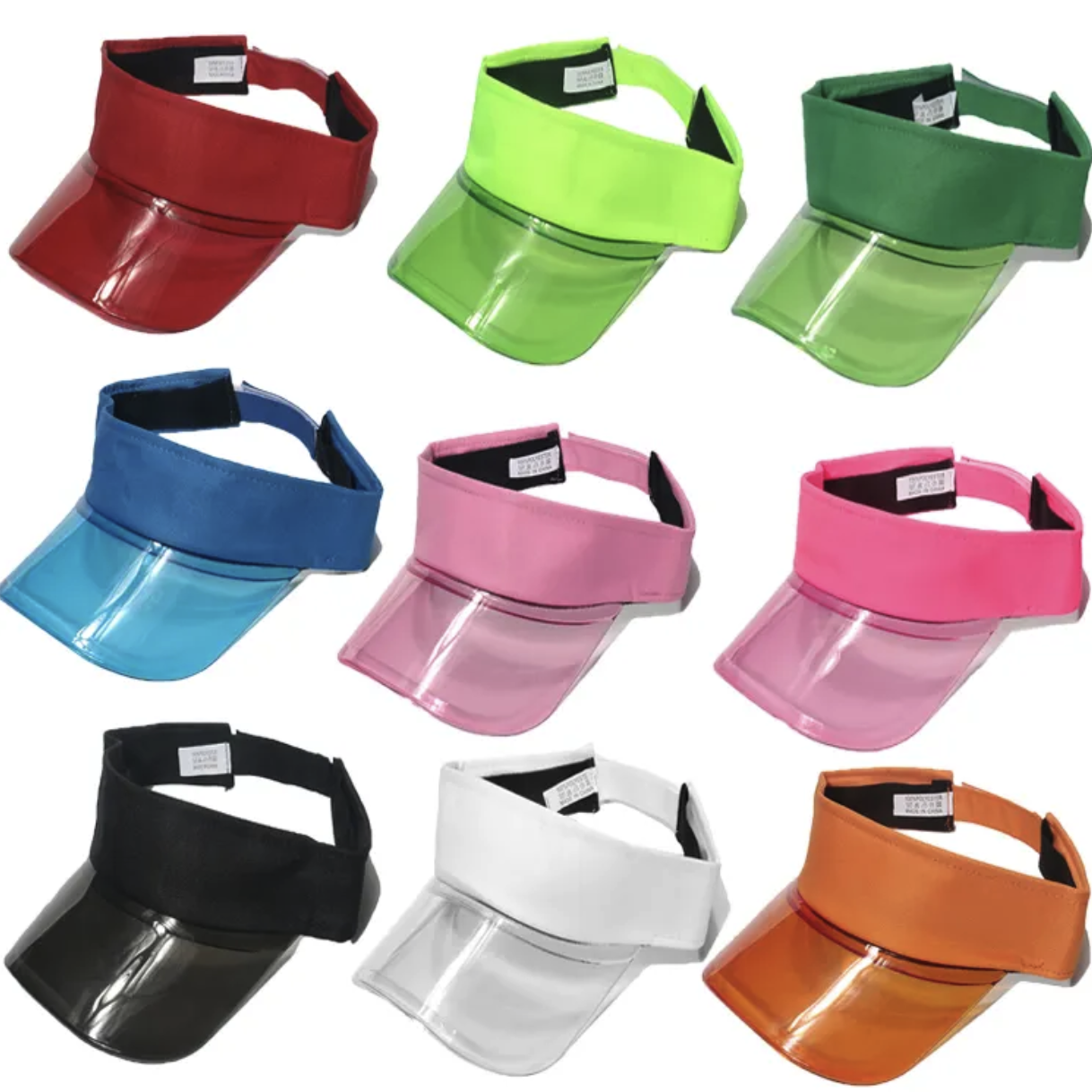 PVC Solar Transparent Bingo Visor Poker Sun Hat 1