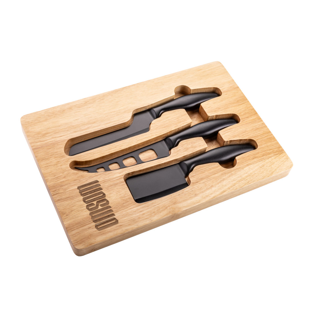 Barossa Serving Board w/3 Cheese Knives 6