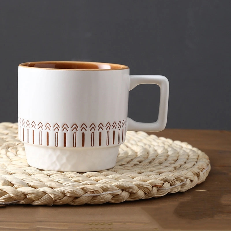 Custom 11 OZ Ceramic Stacking Coffee Mug 6