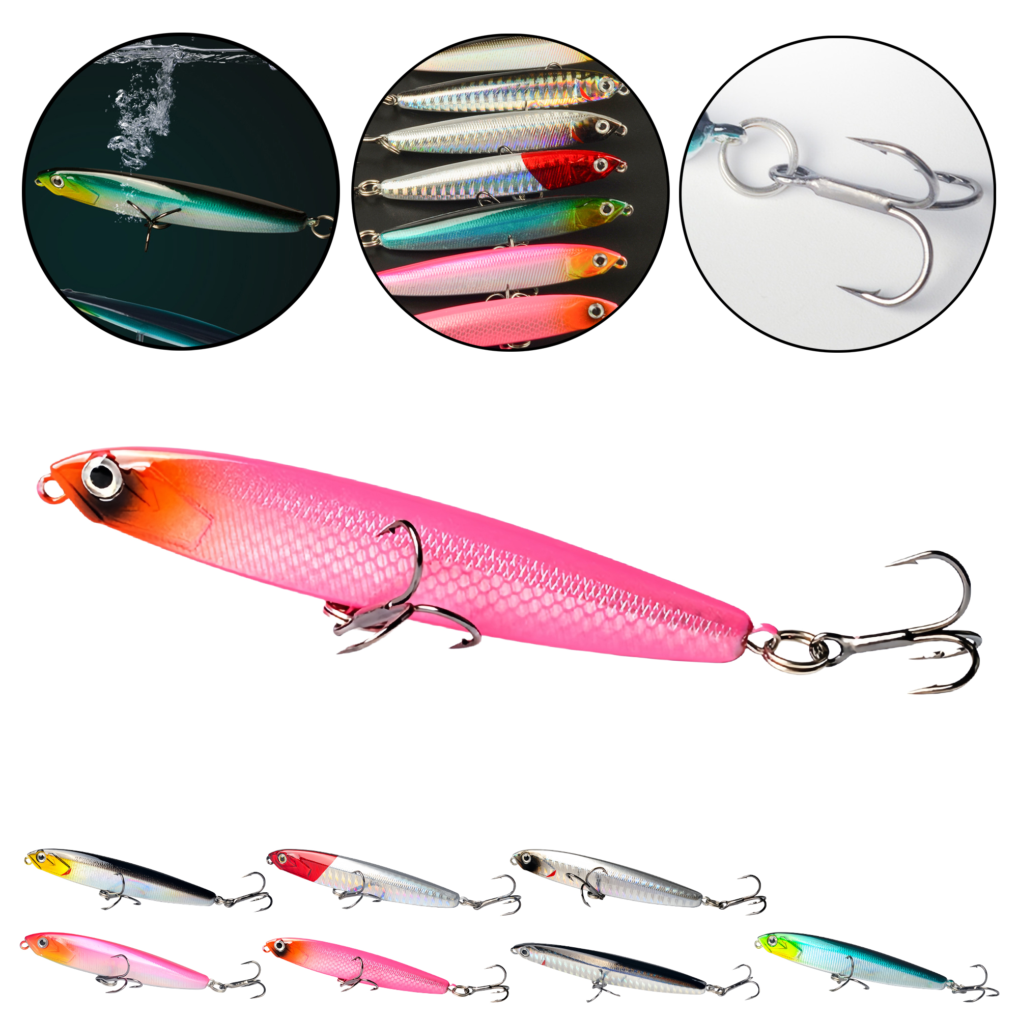 10g Sinking Pencil Lure for Bass and Perch 9