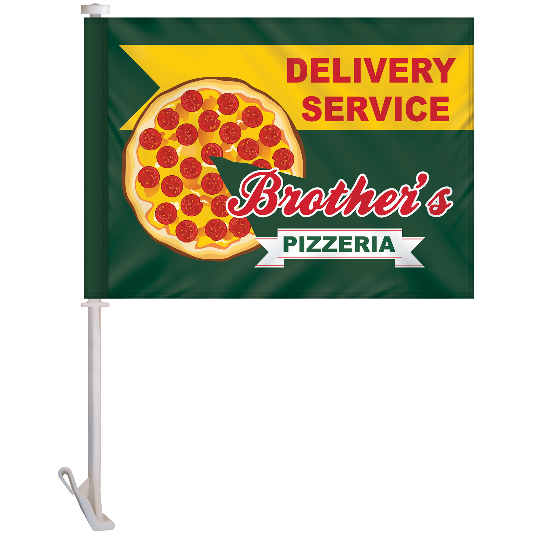 11.5" x 15" Double Sided Digitally Printed Custom Car Flag 5