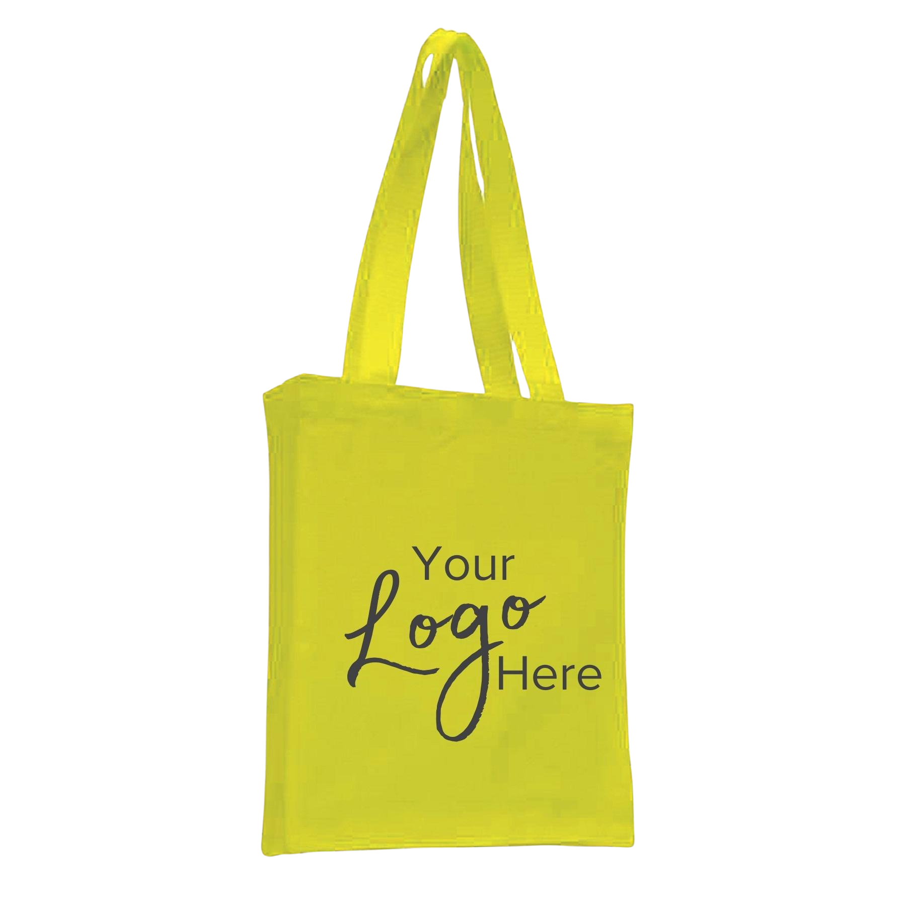 Canvas Book Bag 10" W x 12" H with 3" Gusset, custom tote bag with logo imprint 24