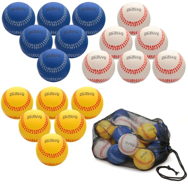 Foam Baseballs - Assorted Colors 9" 2
