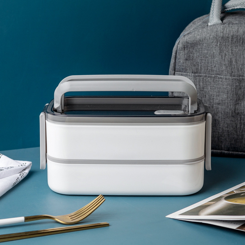 Double Layer Insulated Bento Box Portable-C 4