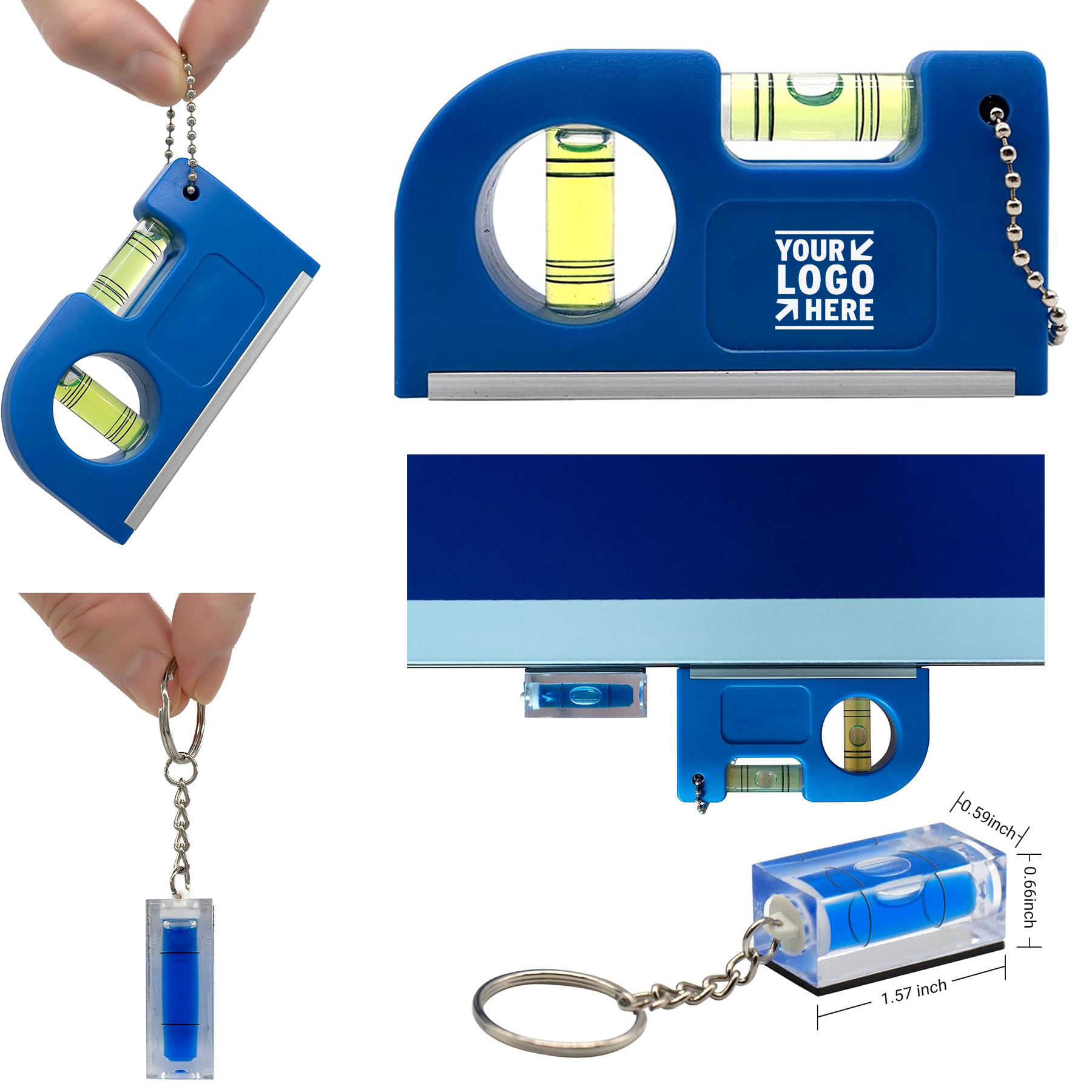 Bubble Measuring Keychain Horizontal Vertical Leveler 1