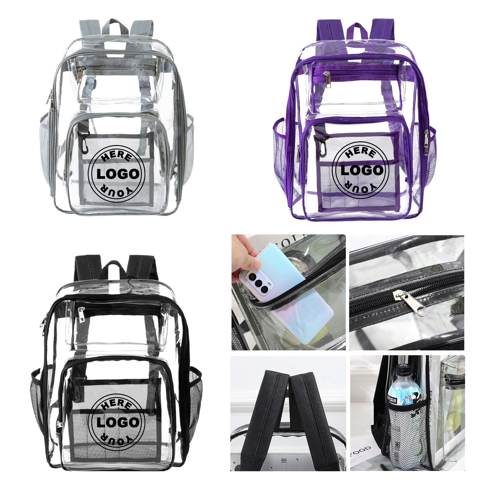 Clear Waterproof PVC Backpack 2