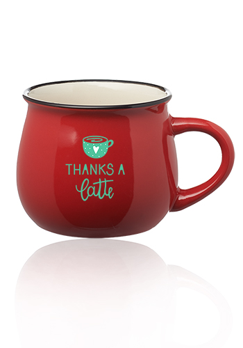 12 oz. Two Tone Glossy Pottery Coffee Mugs 19