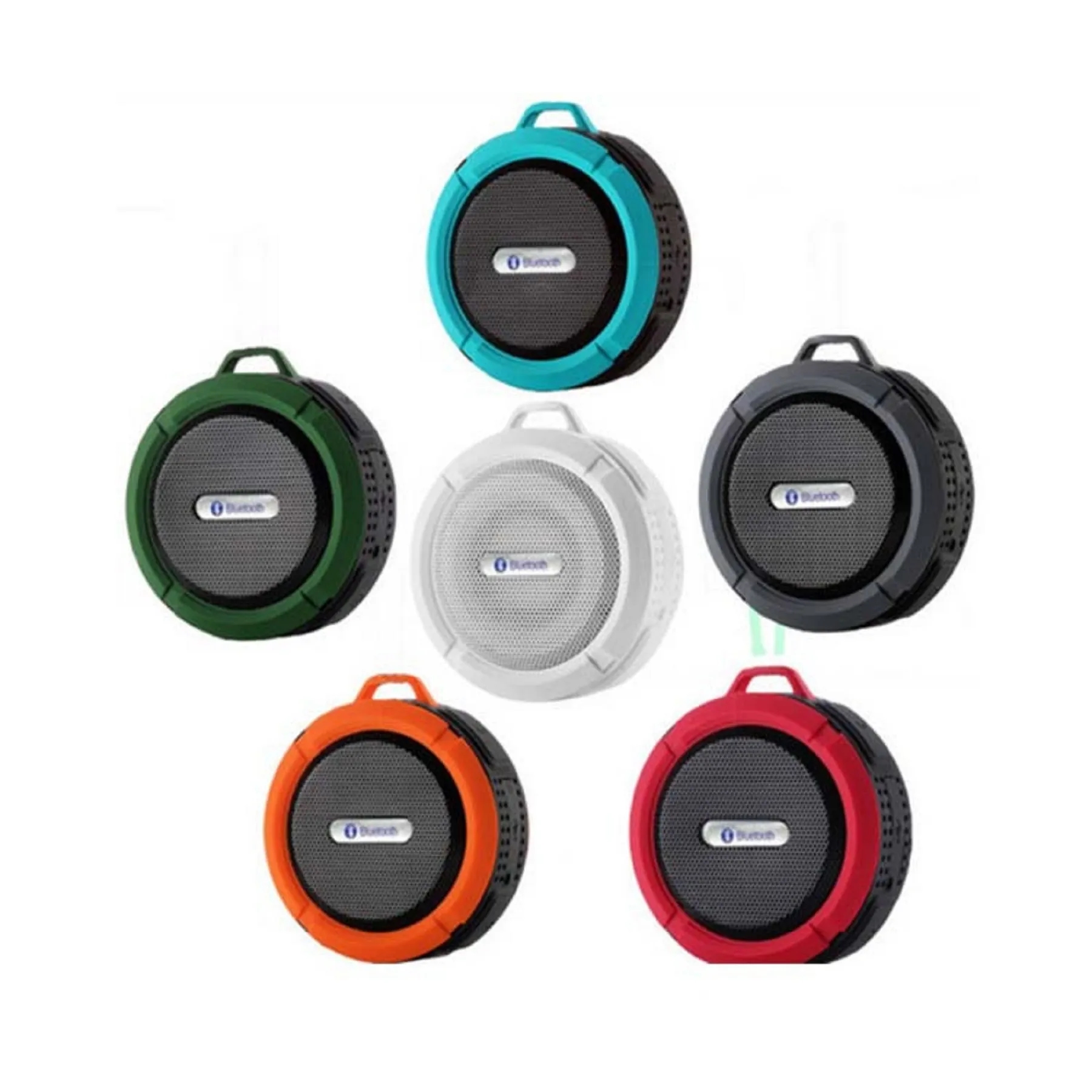 C6 Waterproof Wireless Speaker with Carabiner 9