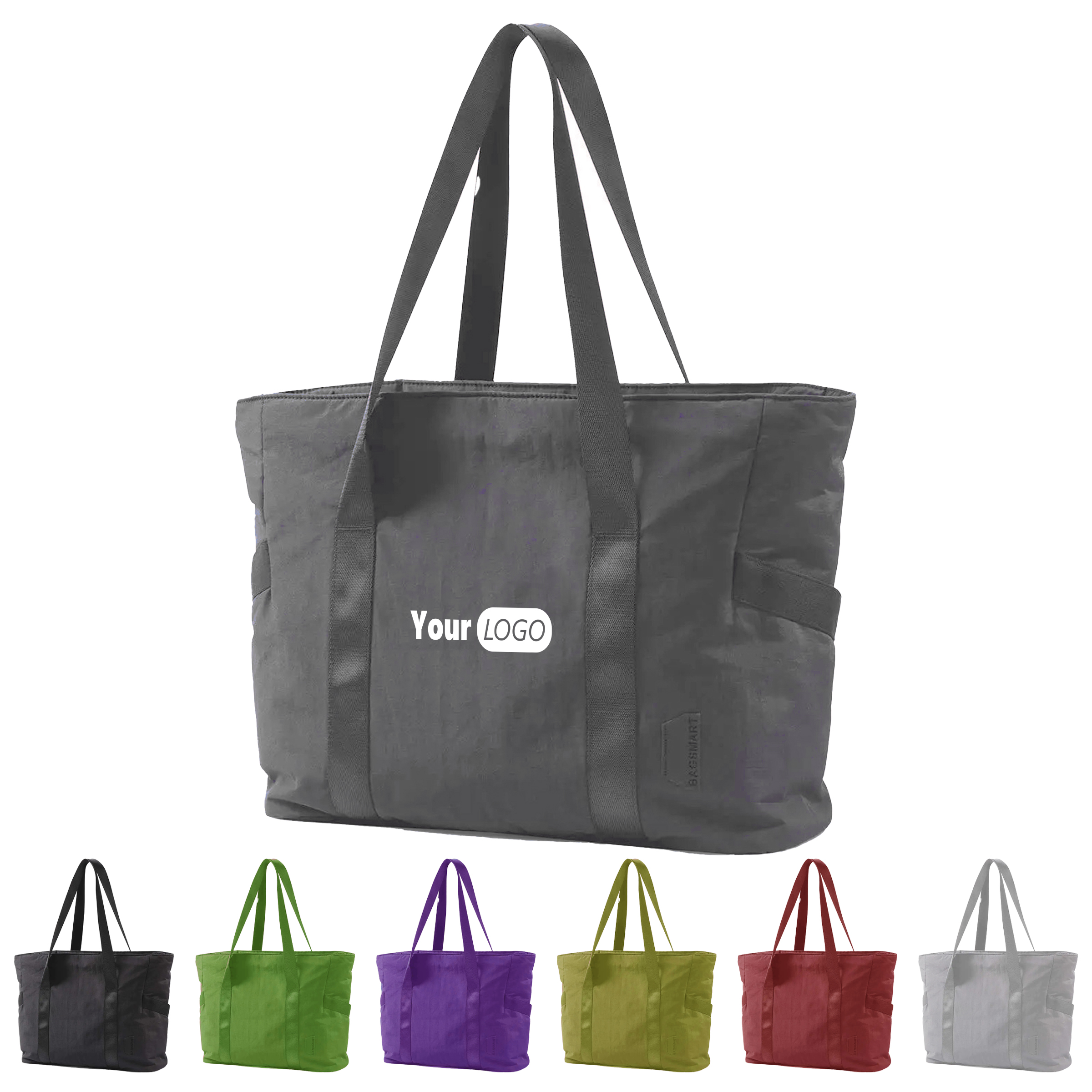 Polyester Spacious Gym Tote With Built-In Mat Strap 8
