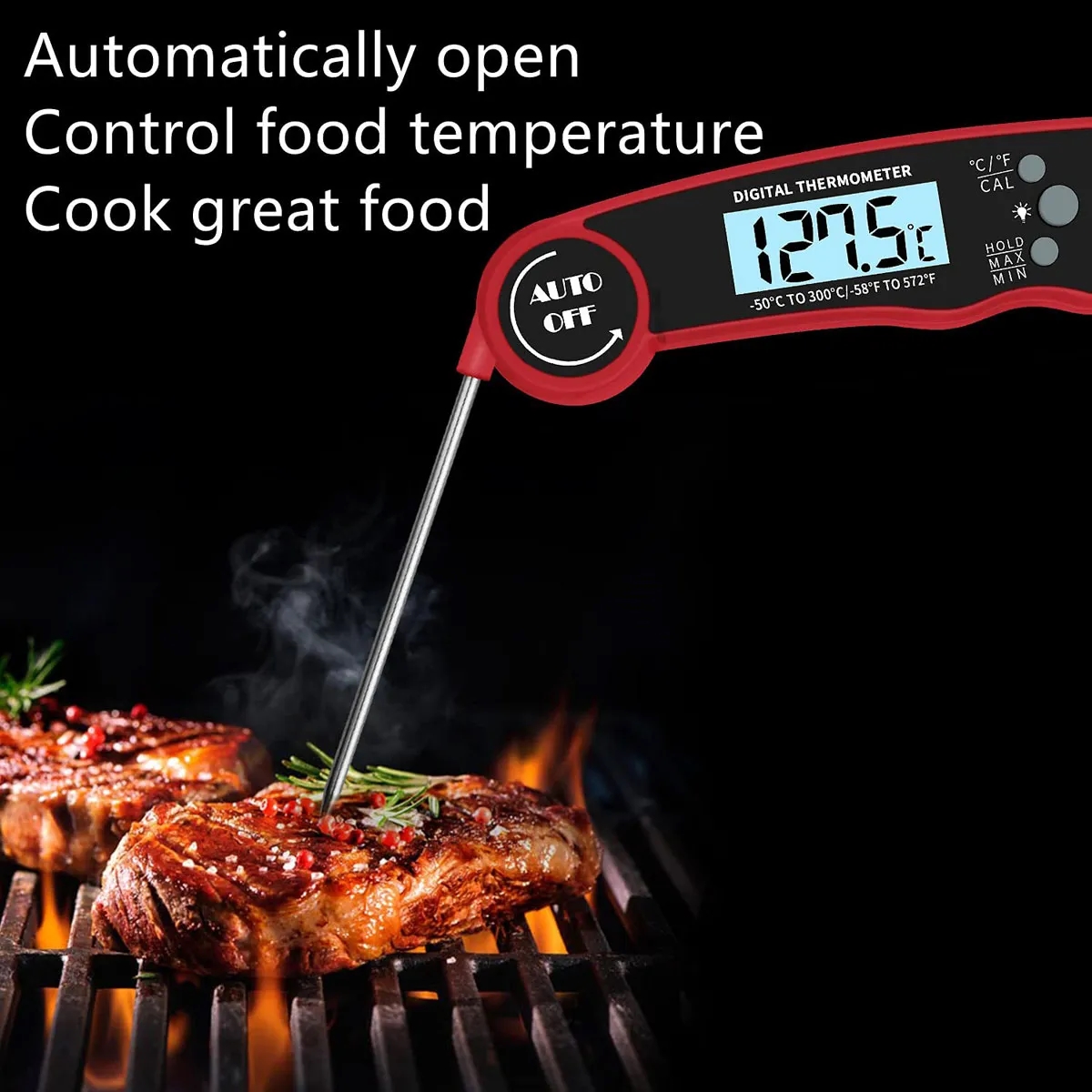 Instant Read Thermometer for Cooking and Grilling 2