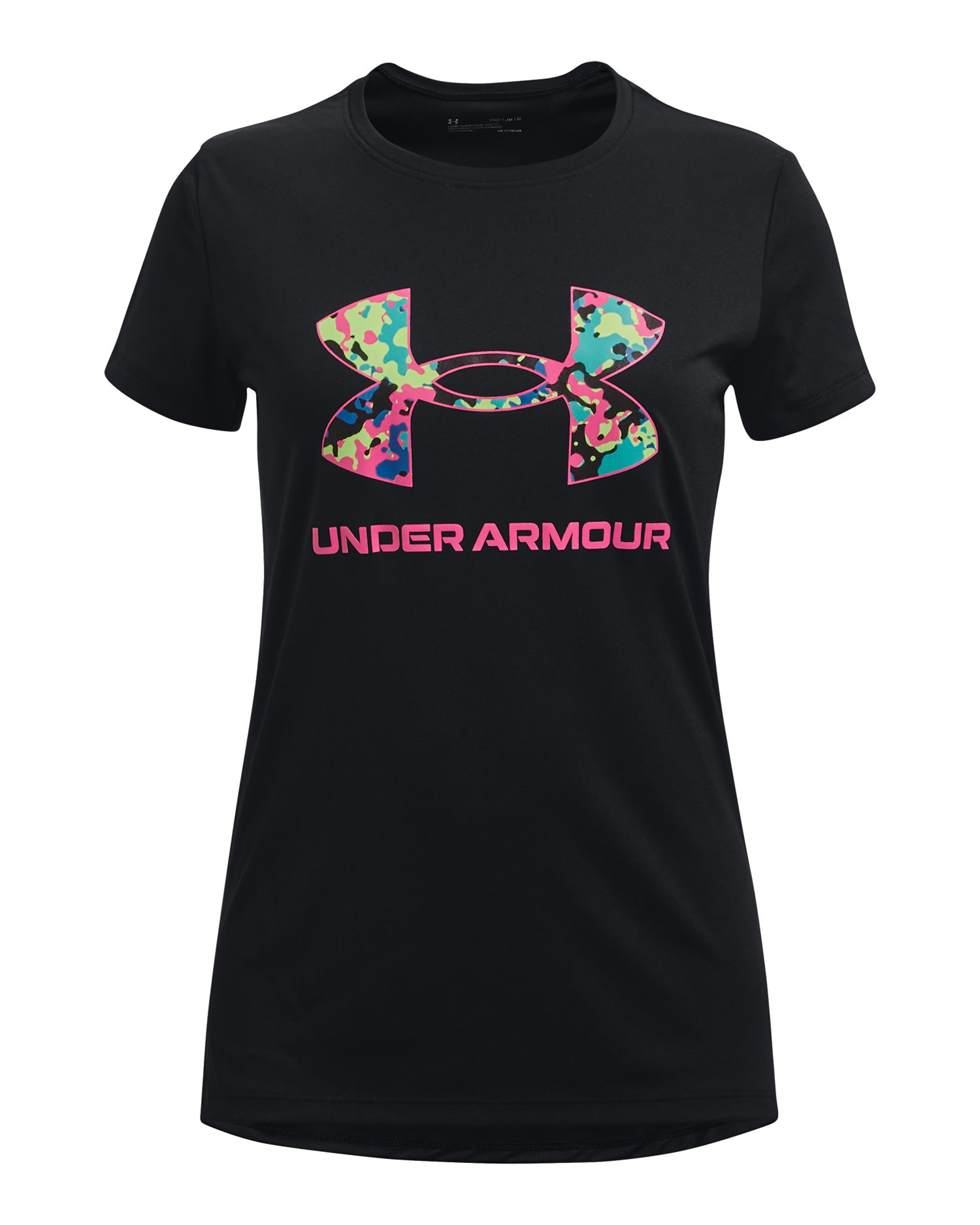 Girls' UA Tech Solid Print Big Logo Short Sleeve 6