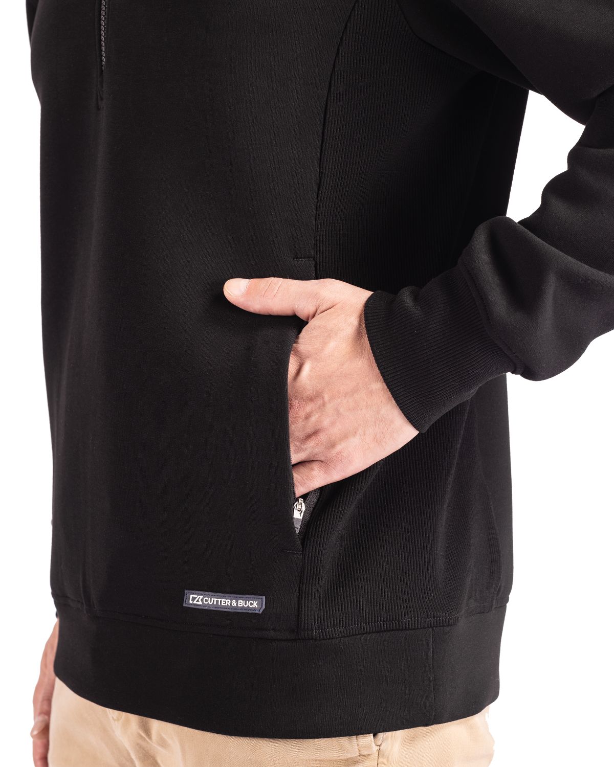 Cutter & Buck Roam Recycled Buttery-Soft Knit Mens Quarter Zip Jacket 67