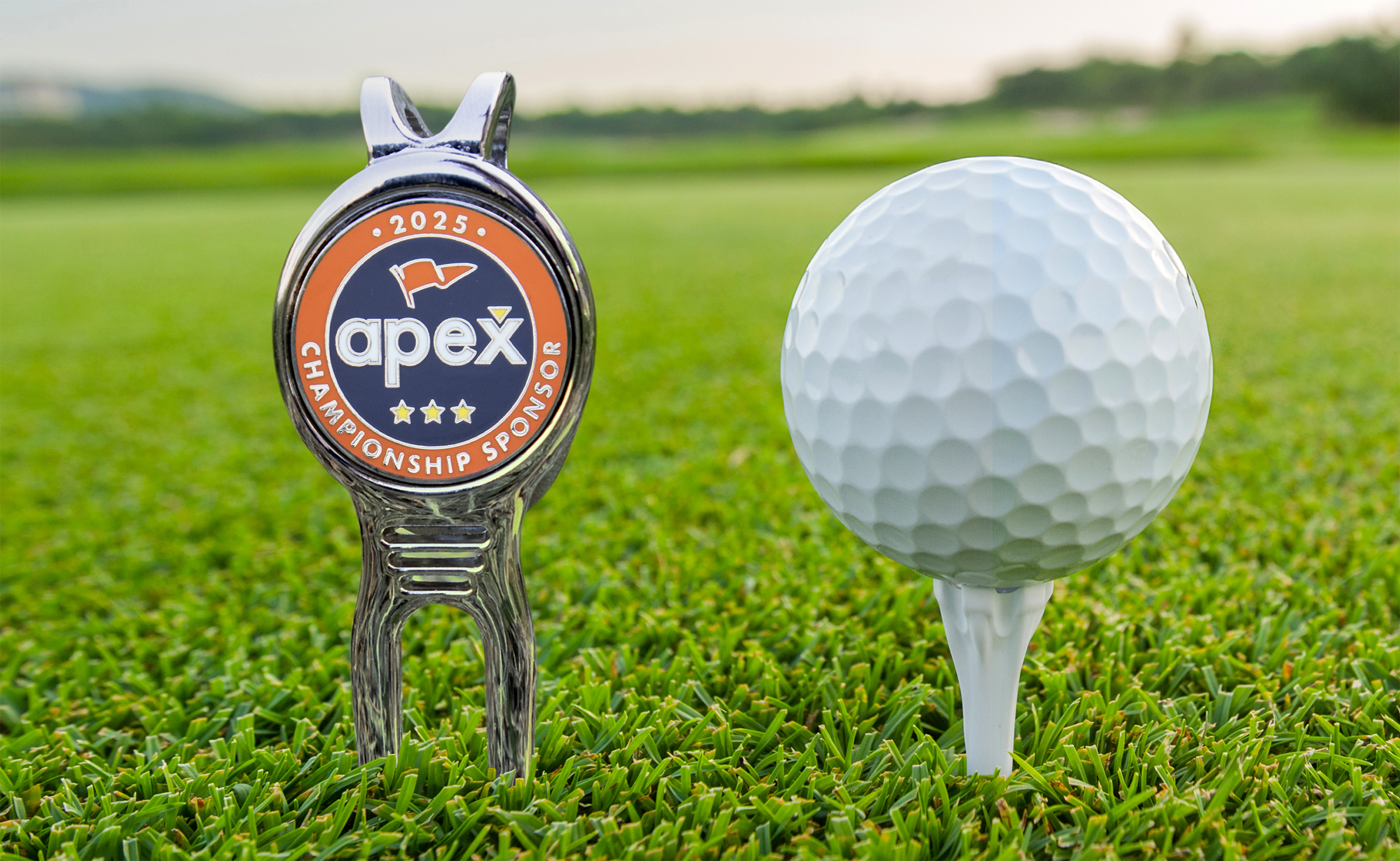 Golf Ball Markers with Divot Fixer