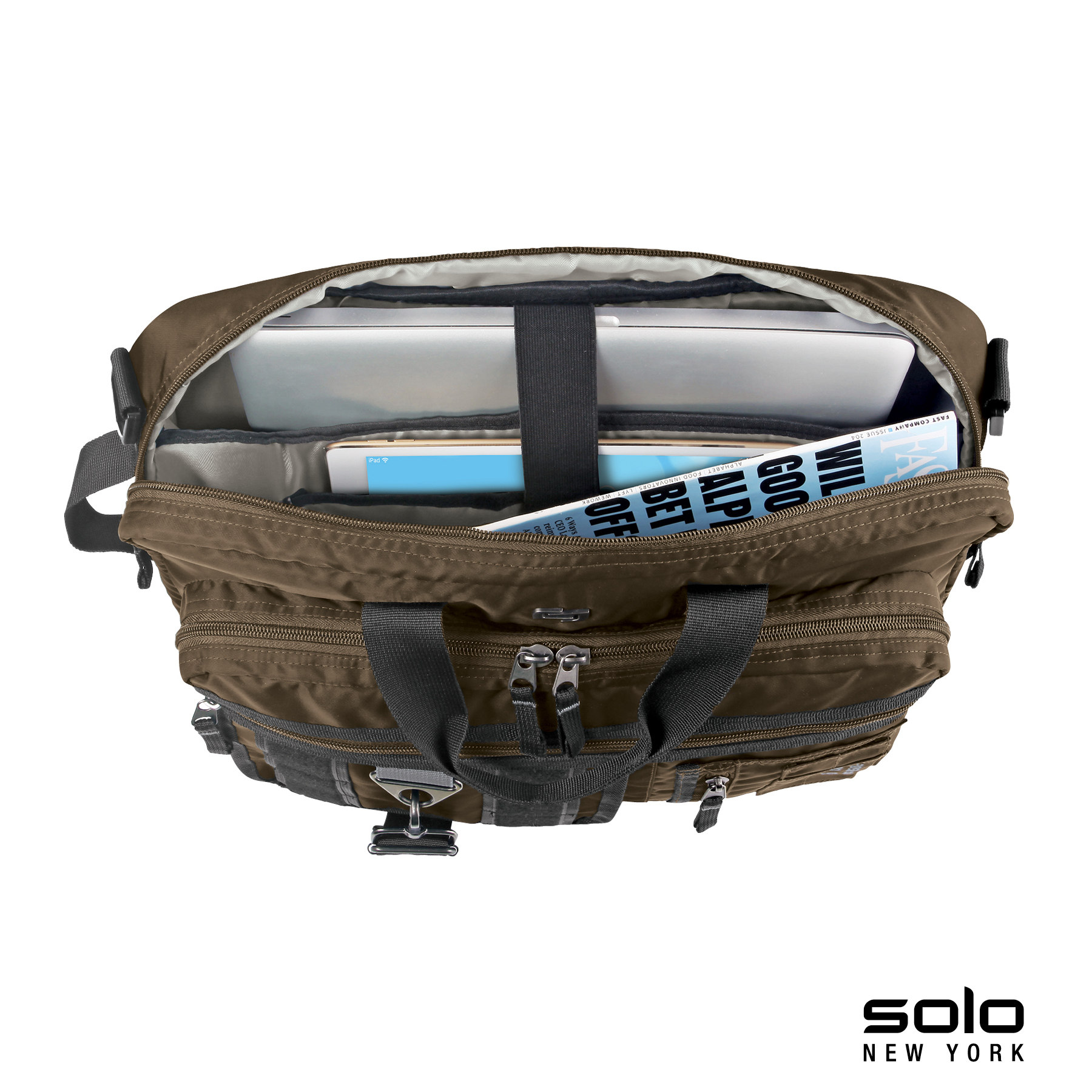 Solo New York Zone Briefcase Backpack Hybrid 25