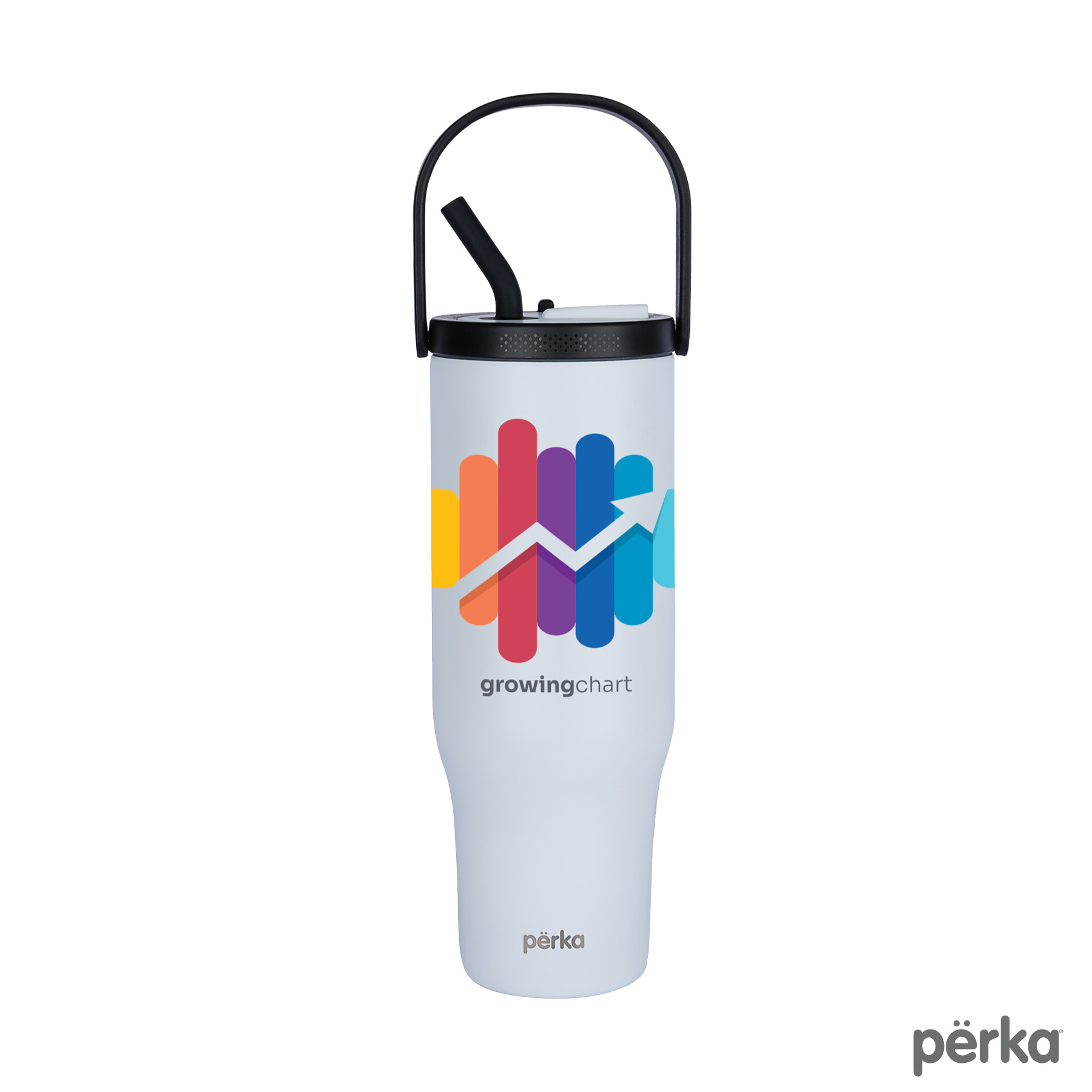 Perka® Reginald 30oz. Recycled Vacuum Insulated Travel Tumbler 35