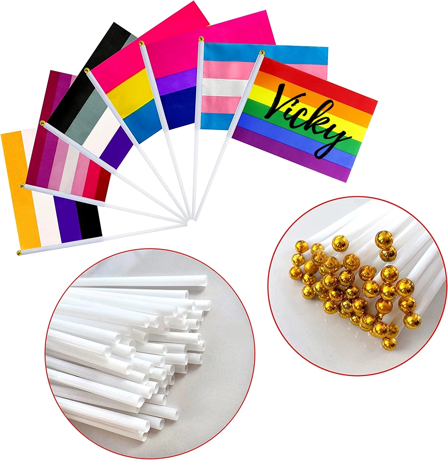 Rainbow Pride Flag Bunting Decorations Supplies For Parades 8