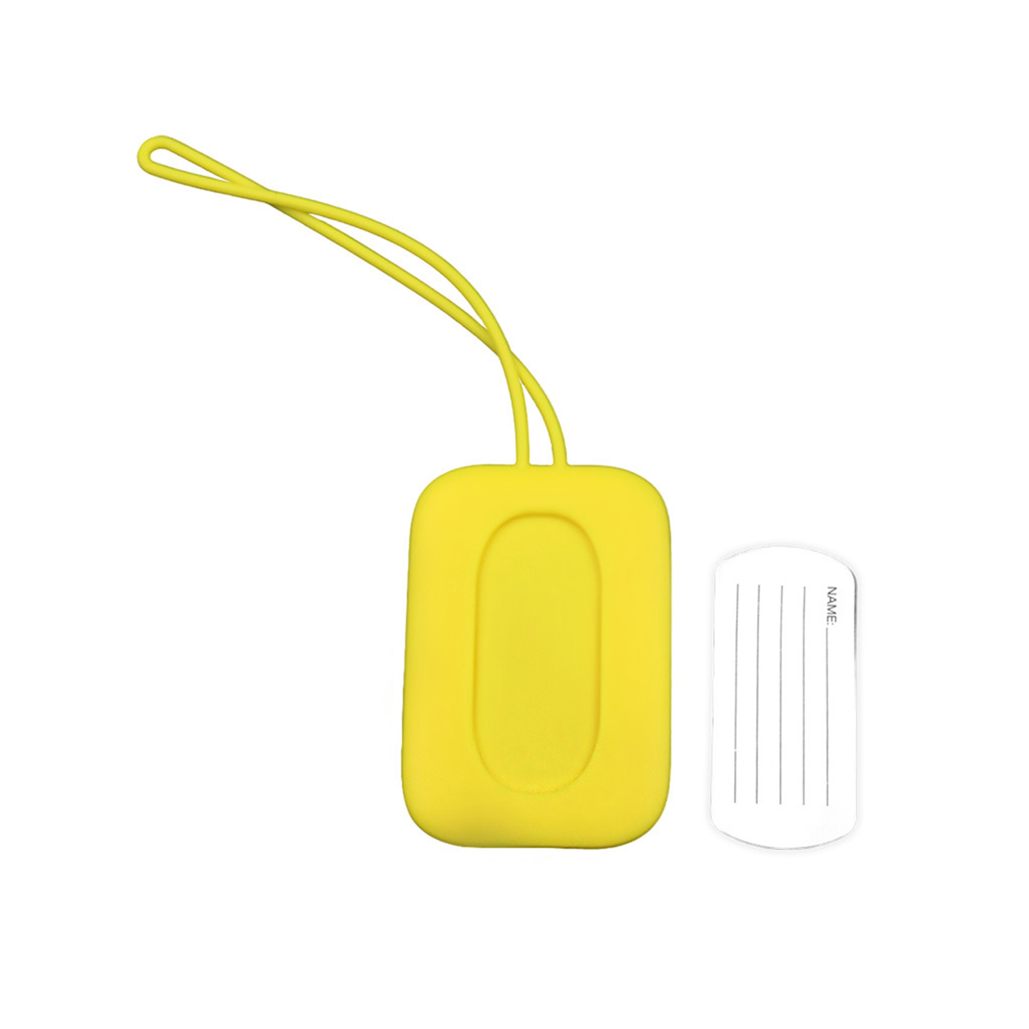 Rectangular Travel Identification Label Elastic Polymer 9