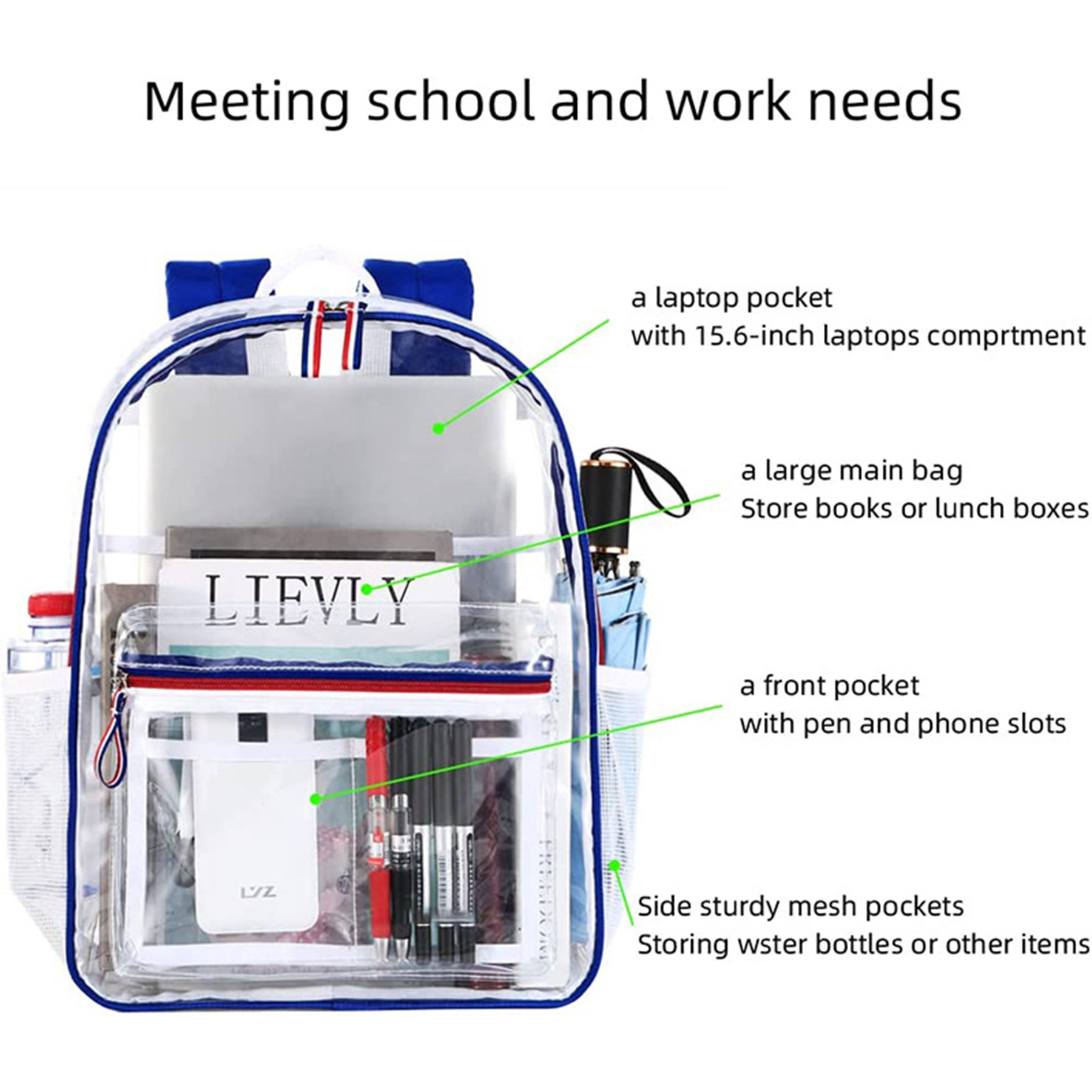 PVC Transparent Backpack 2