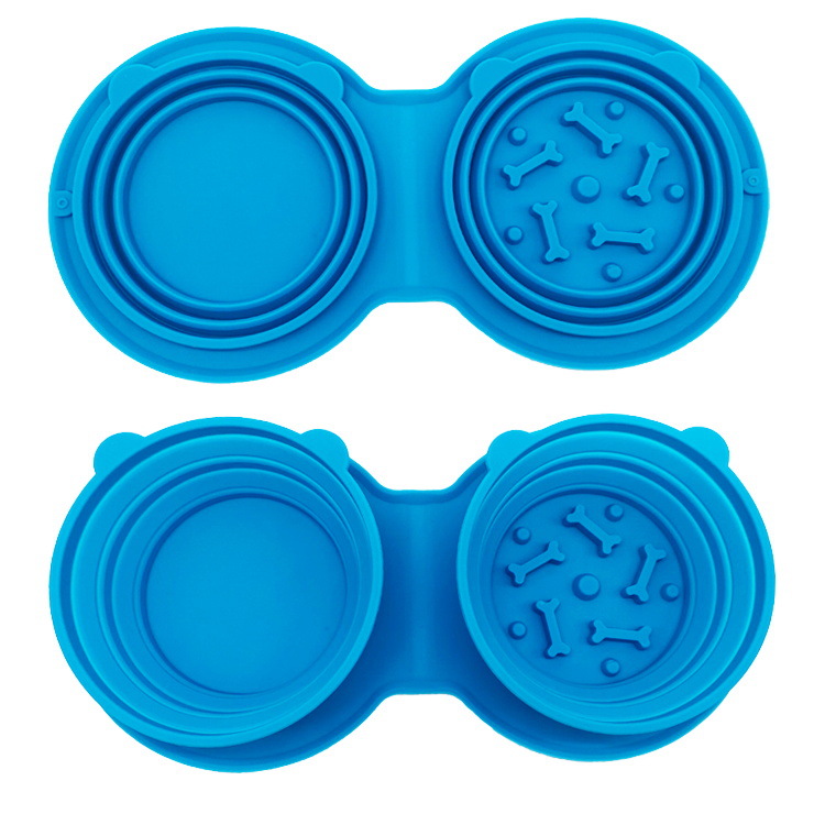 Food Grade Silicone Solid Foldable and Hanging Pet Bowl 6