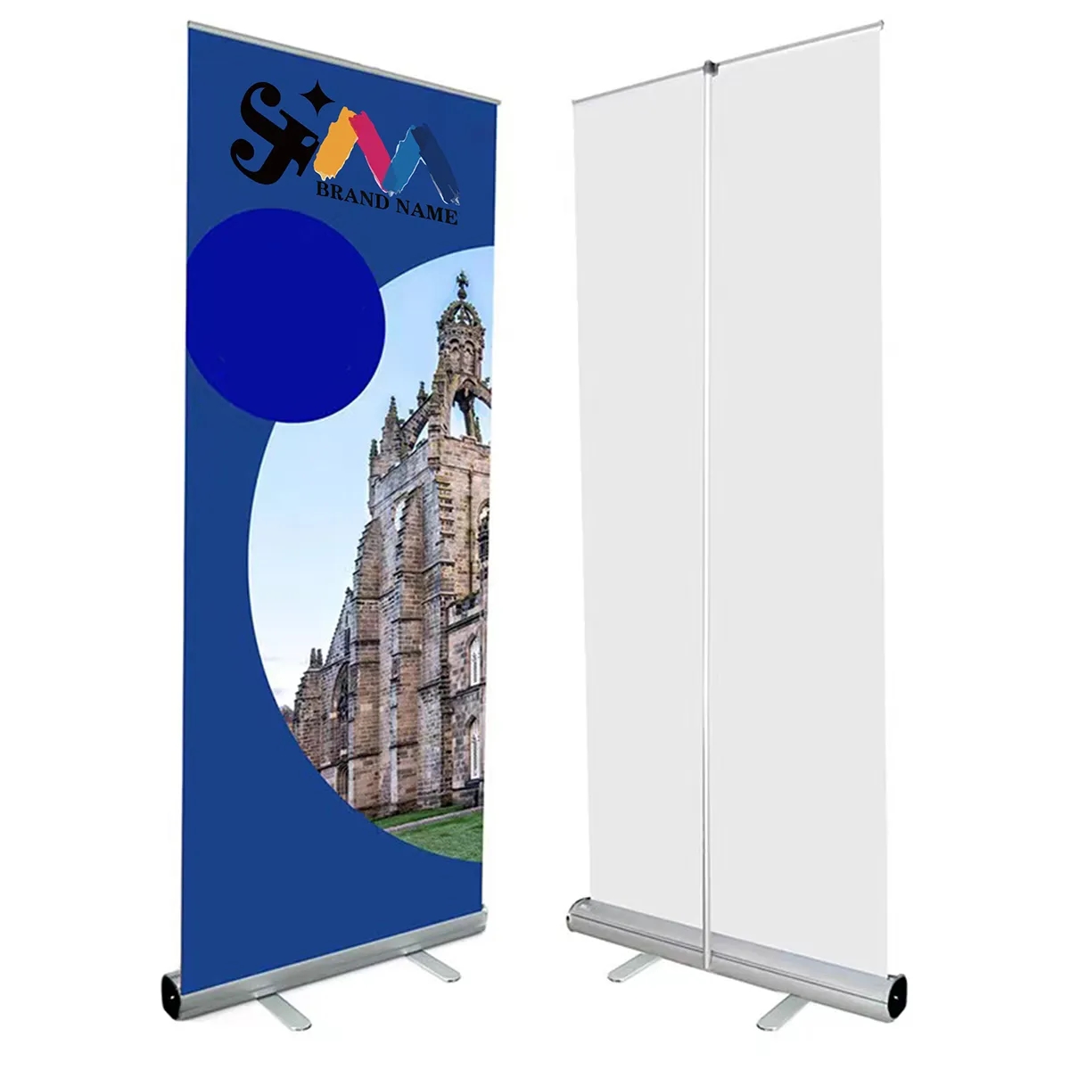 Custom Business Exhibitions Sign Vertical Display Easel 4