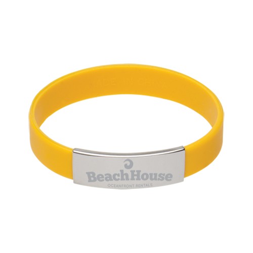 Silicone Bracelet w/Metal Accent 7