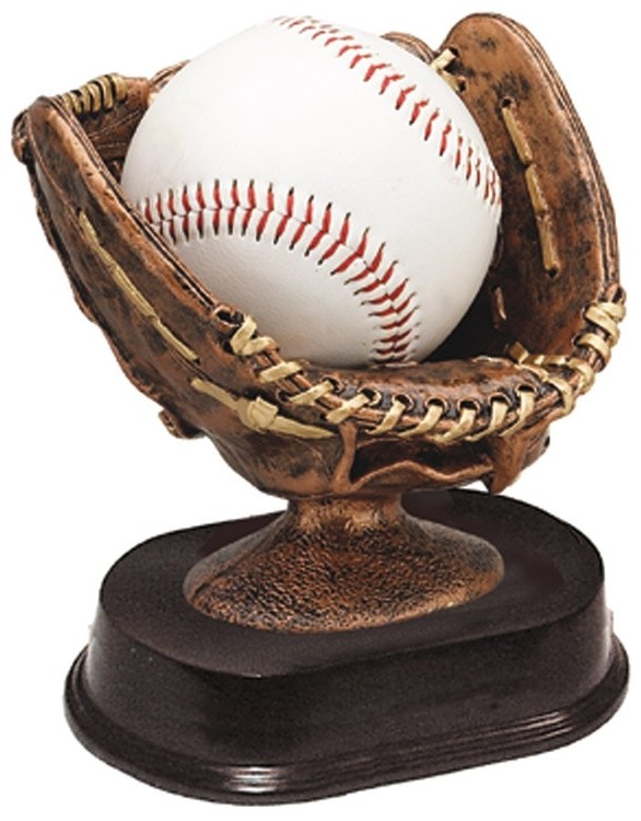 5" Baseball Holder Resin Figure 1