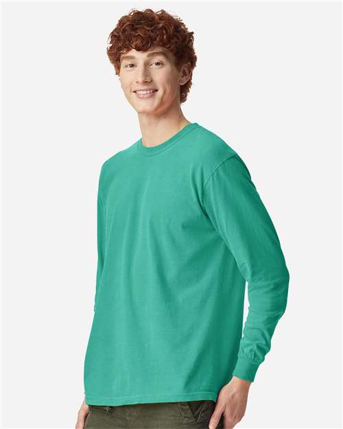 Unisex Garment-Dyed Heavyweight Long Sleeve T-Shirt - 6014 70
