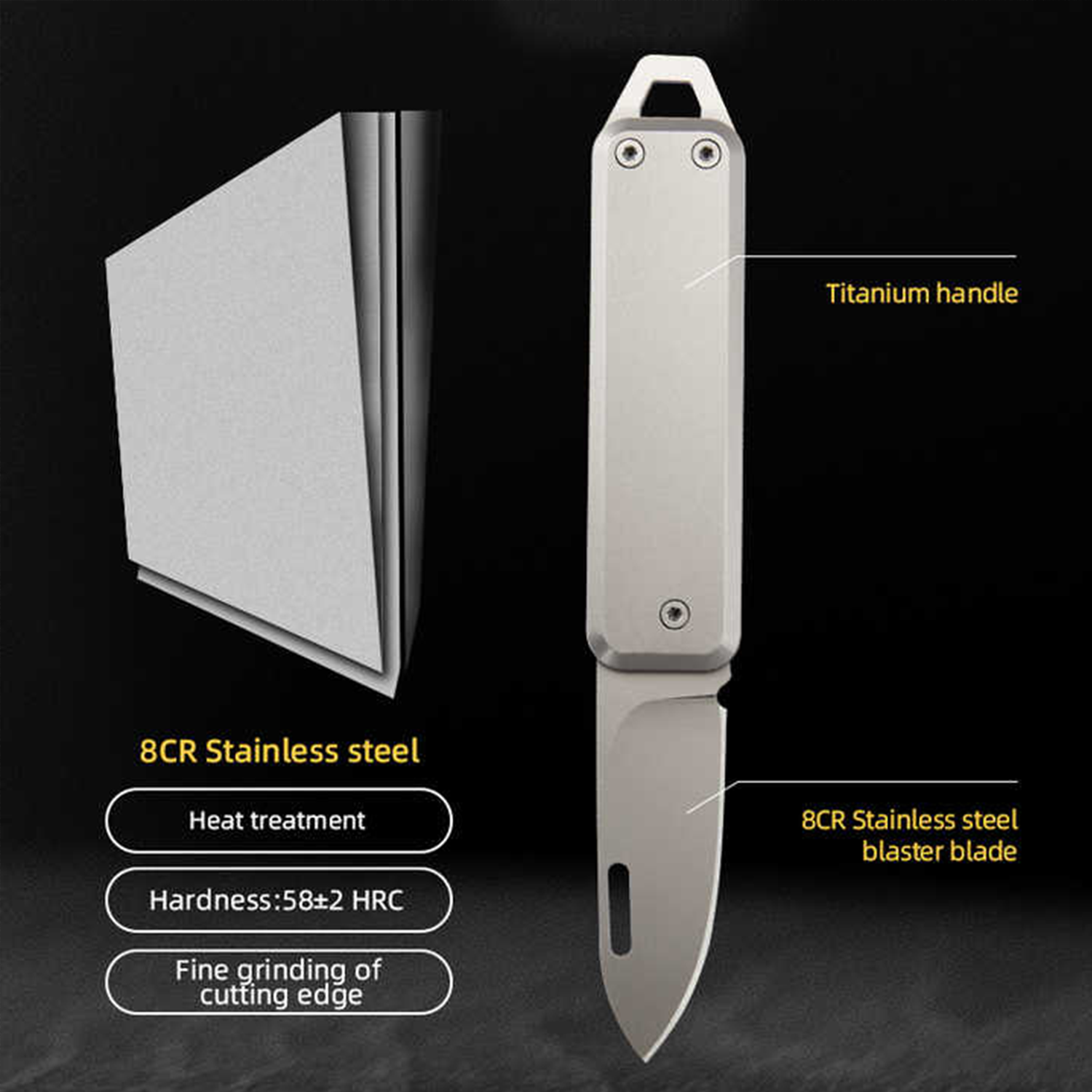 Stainless Steel Folding Knife 7
