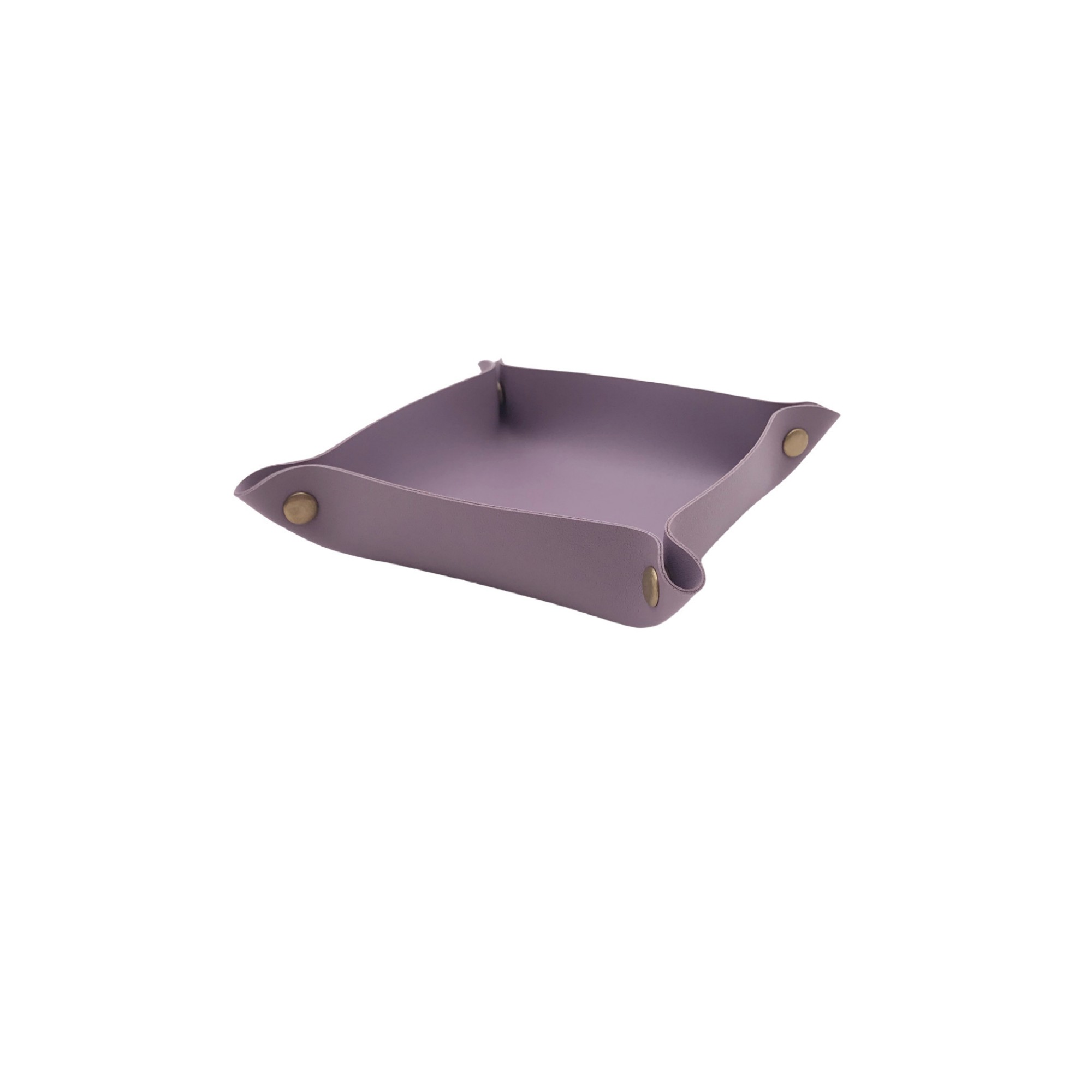 PU Leather Foldable Valet Tray With Snap Corners 7.87" 26