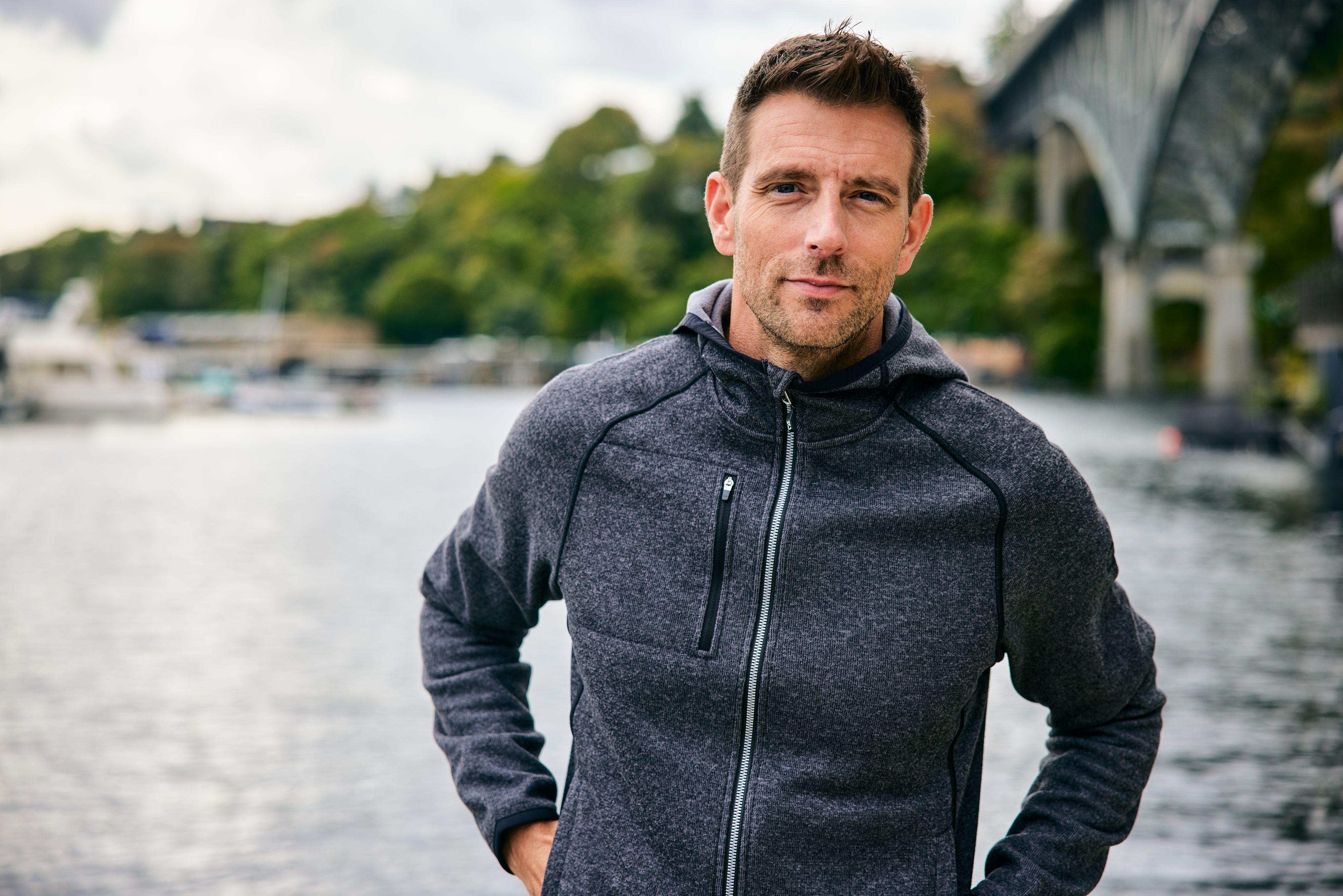 Mainsail Full Zip Hooded Mens Jacket