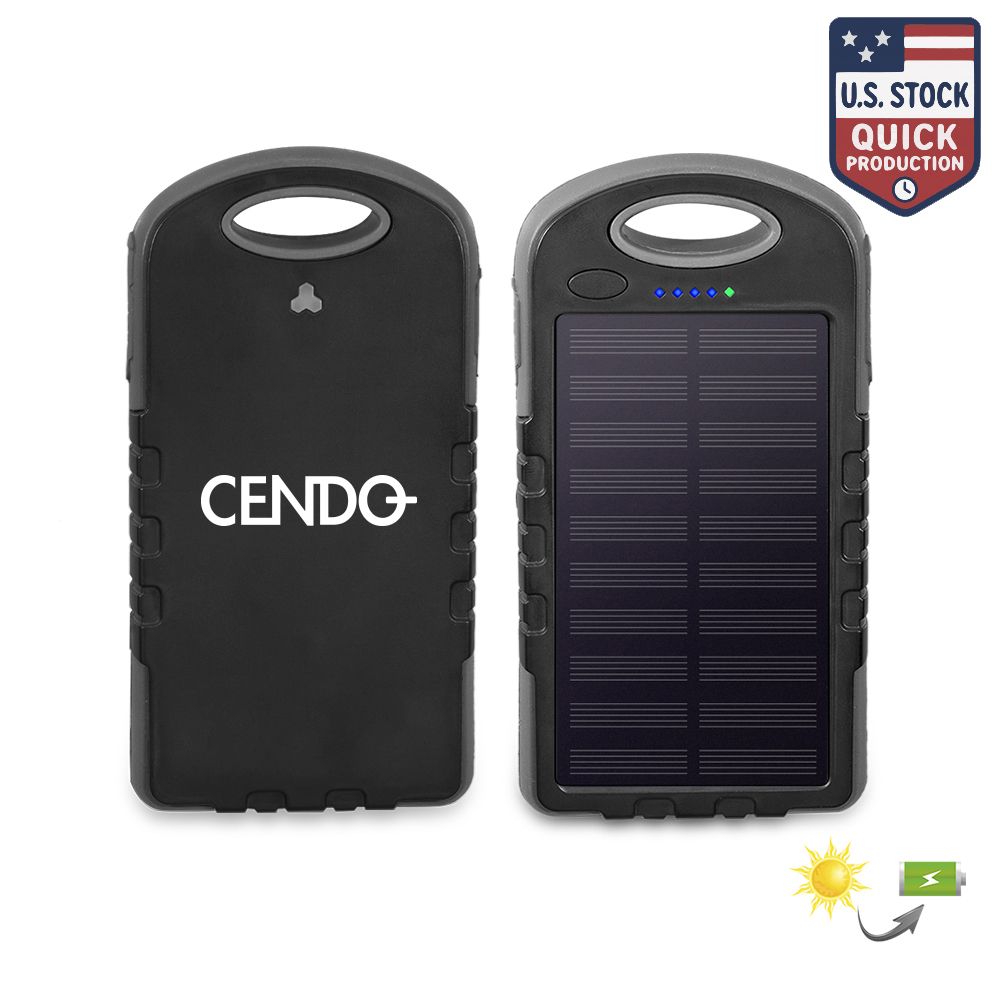 Eco Friendly 8000mAh Solar Power Bank UL Certified 2