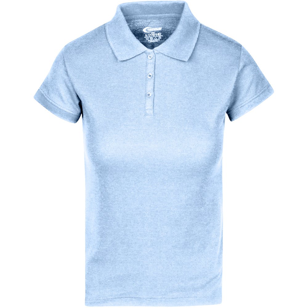 Juniors' Polo Uniform Shirts - Light Blue Size Large 2