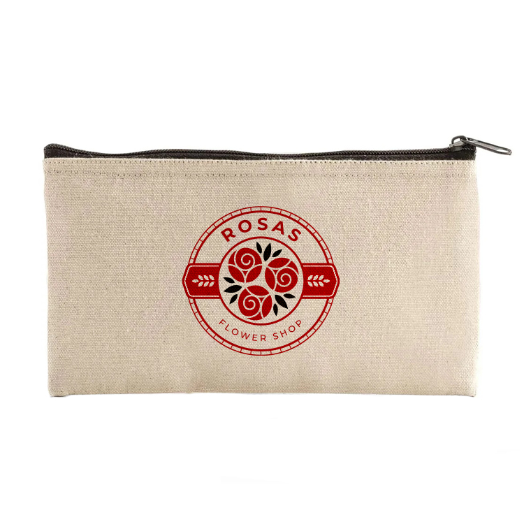 Crescent Flat Cotton Makeup Pouch 2