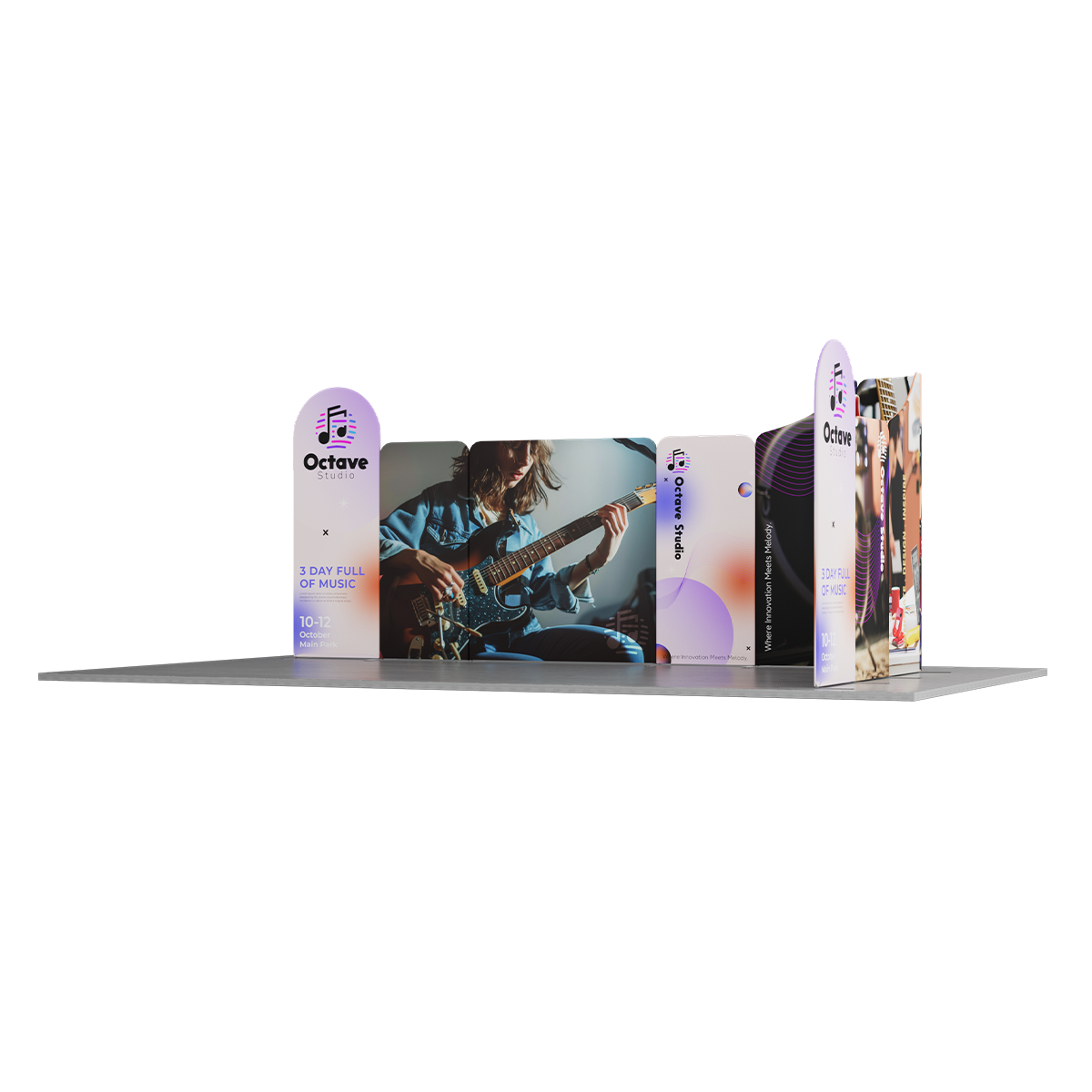 NEW MagLock 10'x20' Booth Fabric Display Kit A 2