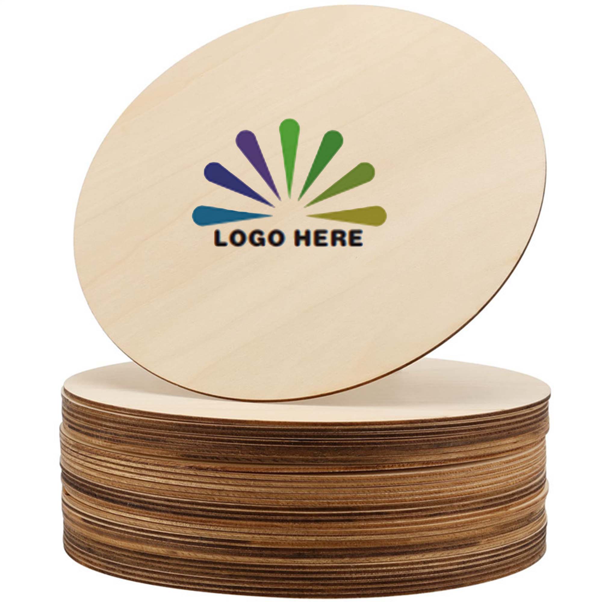Portable Round Wooden Coaster 2