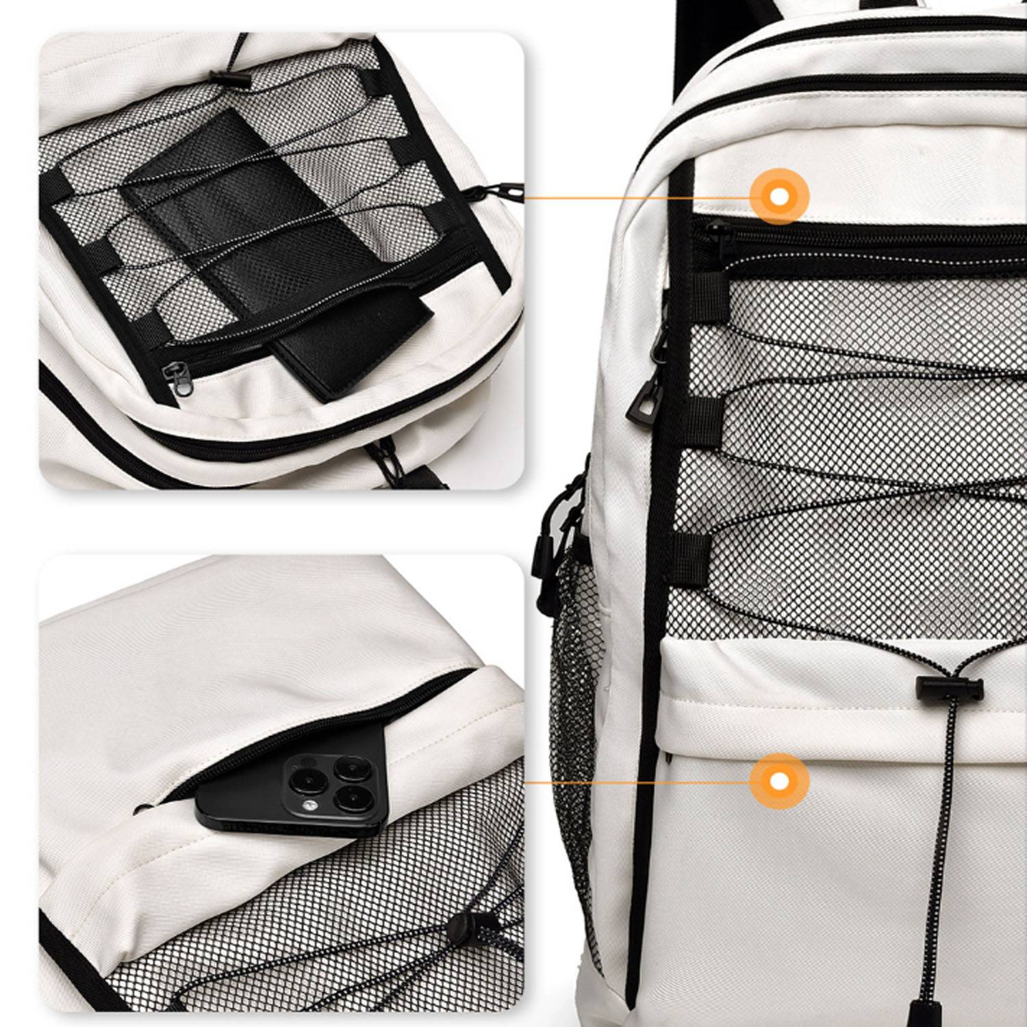Water-Resistant Oxford Backpack with Multiple Pockets 6