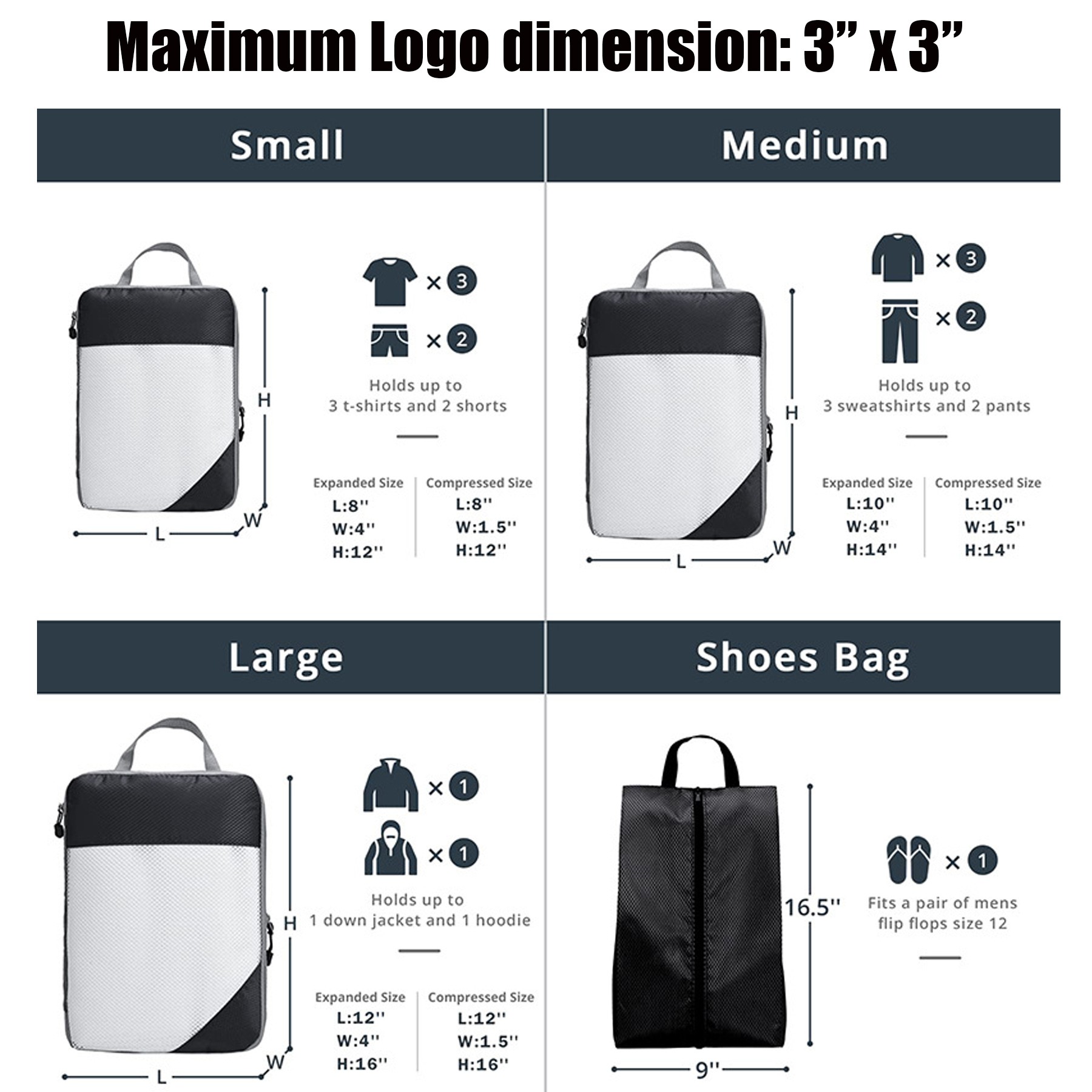 Various Colored Packing Cubes Sets 2