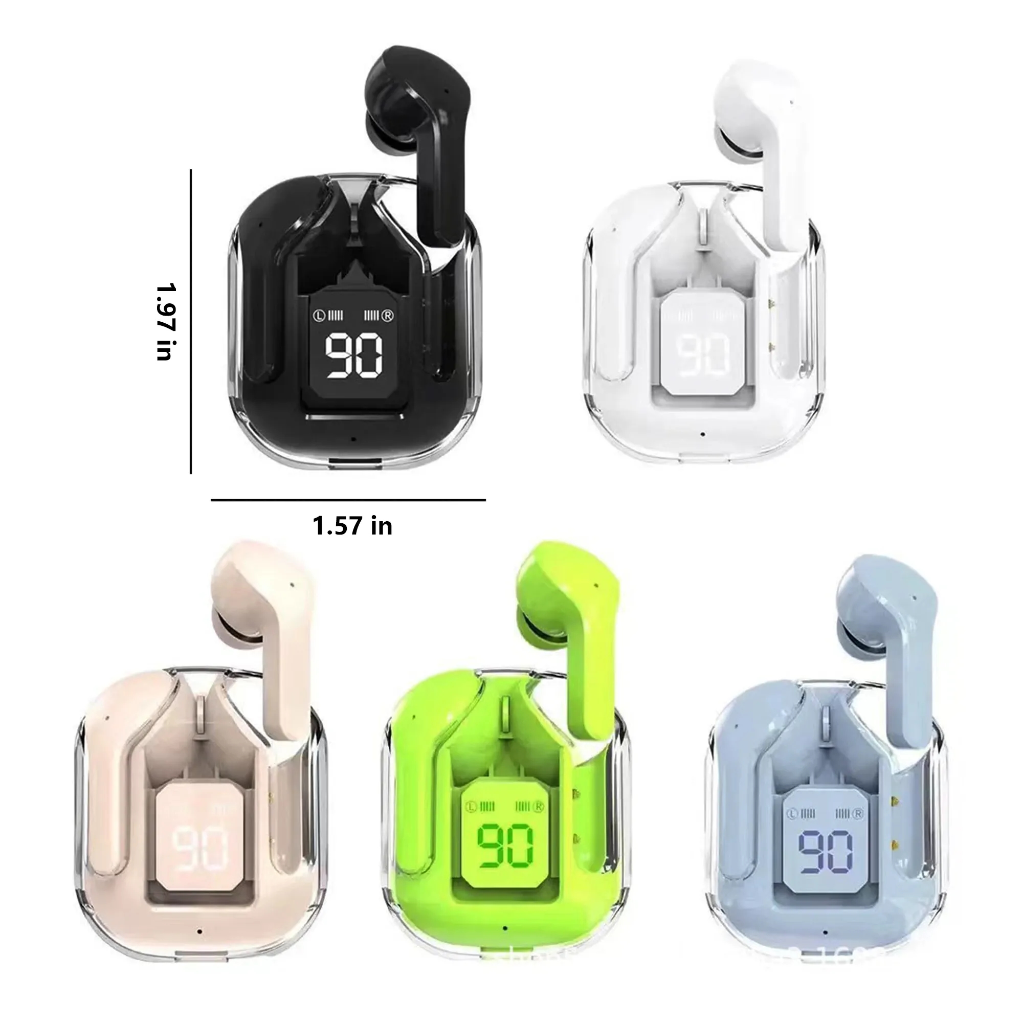 Noise Cancelling Wireless Earbuds With Battery Indicator 7
