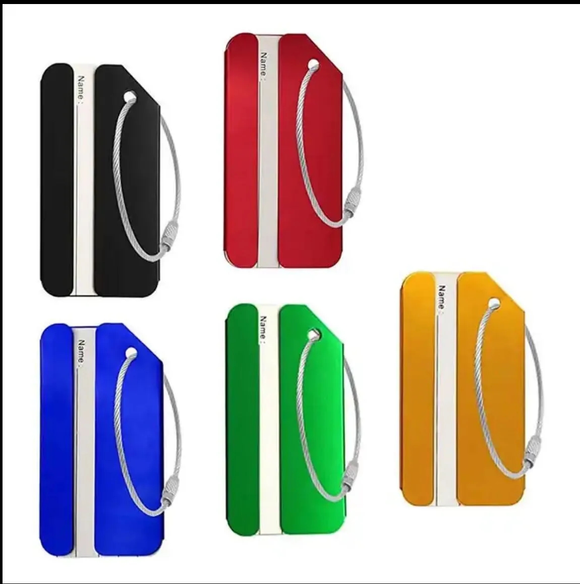 Auminum alloy luggage tags 4