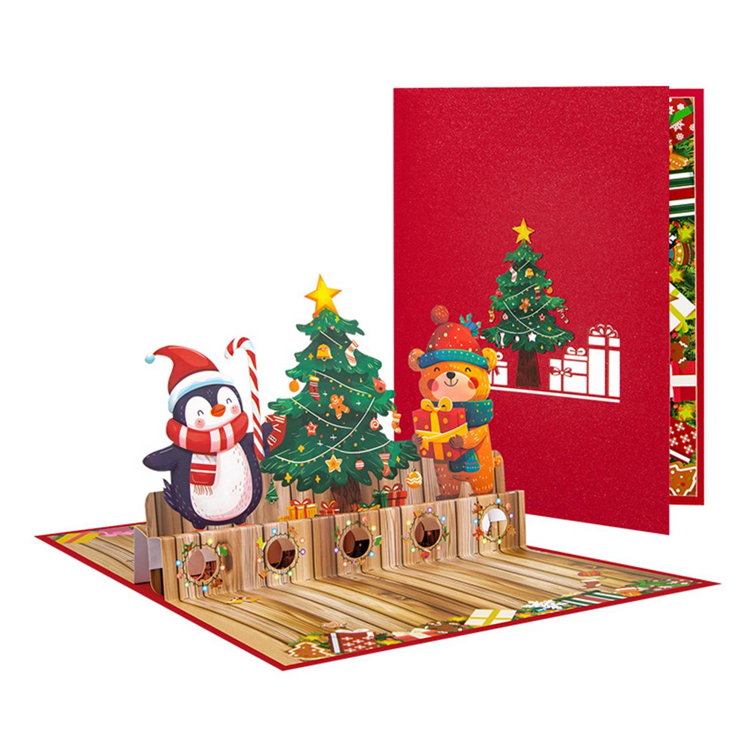 3D Pop Up Christmas Greeting Card 2