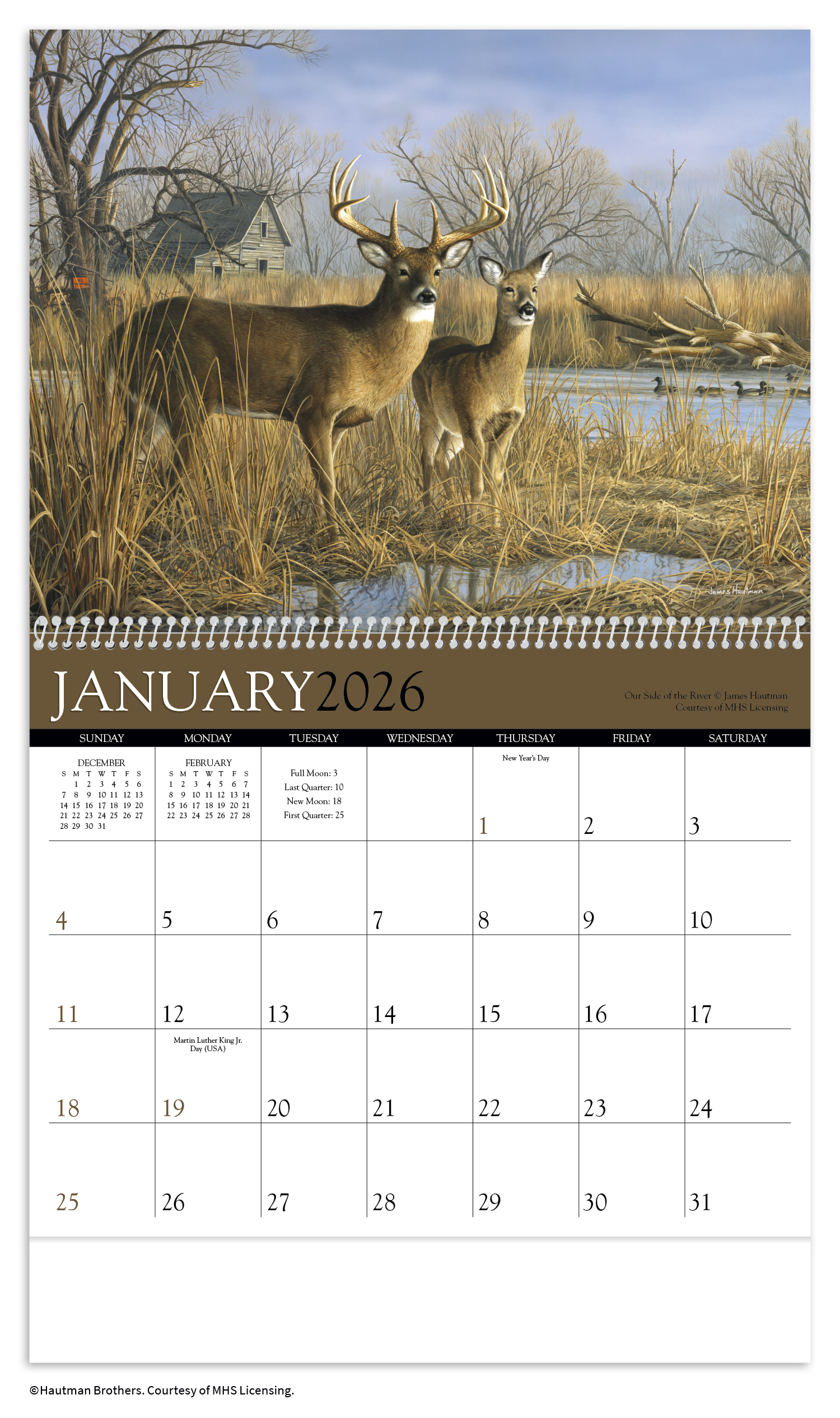 Triumph® Calendars Wildlife Art by the Hautman Brothers Calendar 35