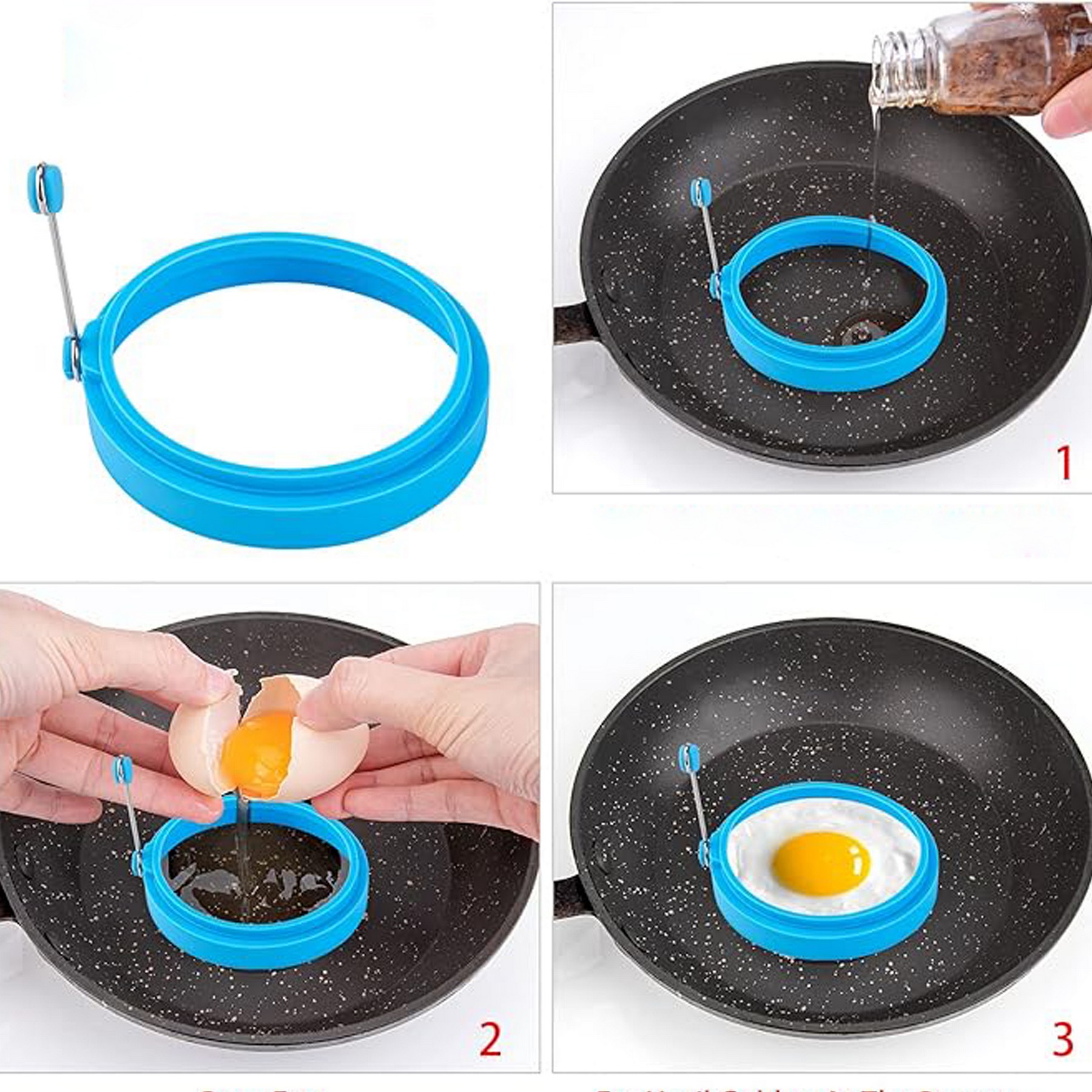Non Stick Fried Egg Ring Mold 3